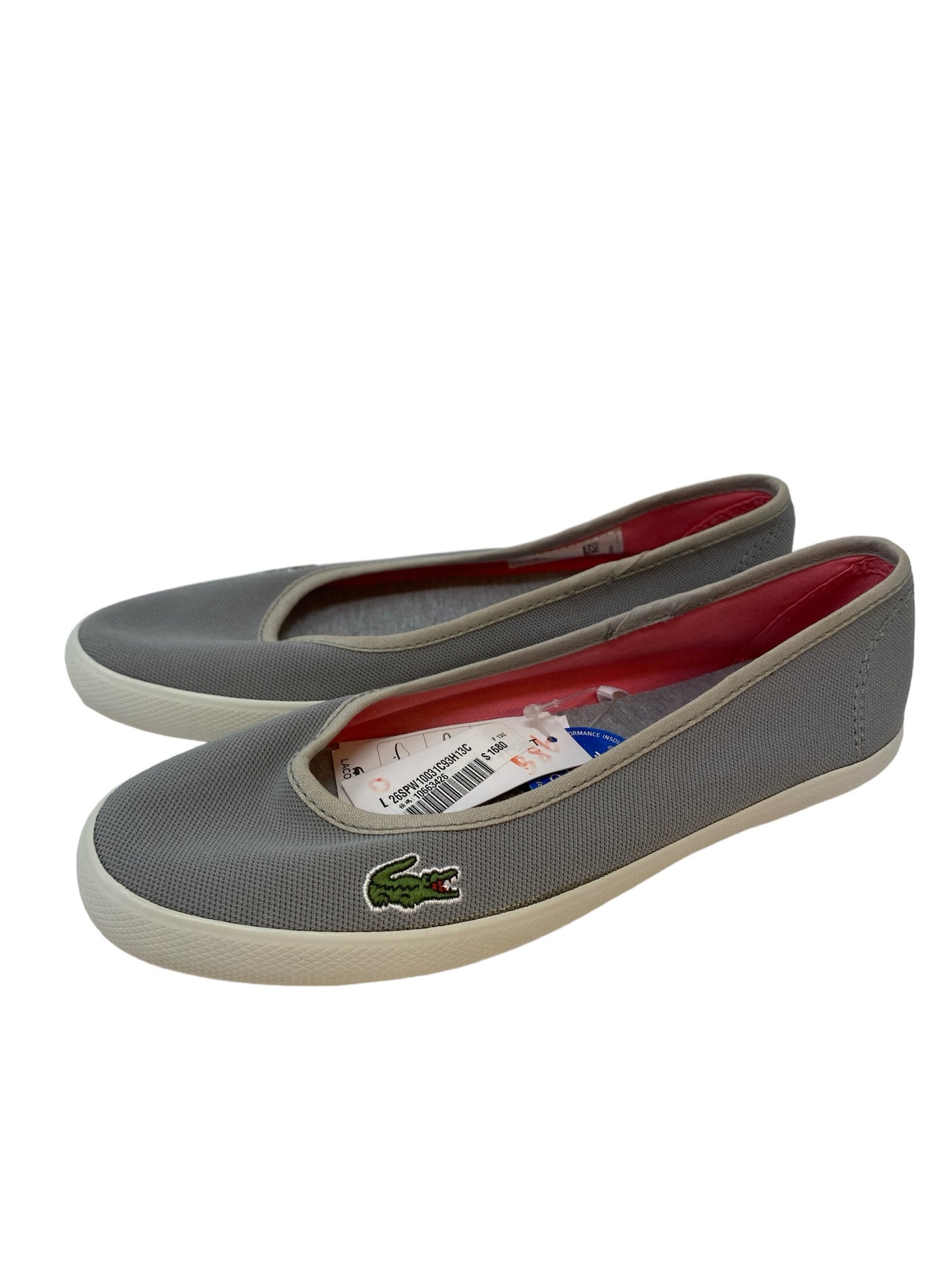 Lacoste Women Size 5.5 Grey Flats