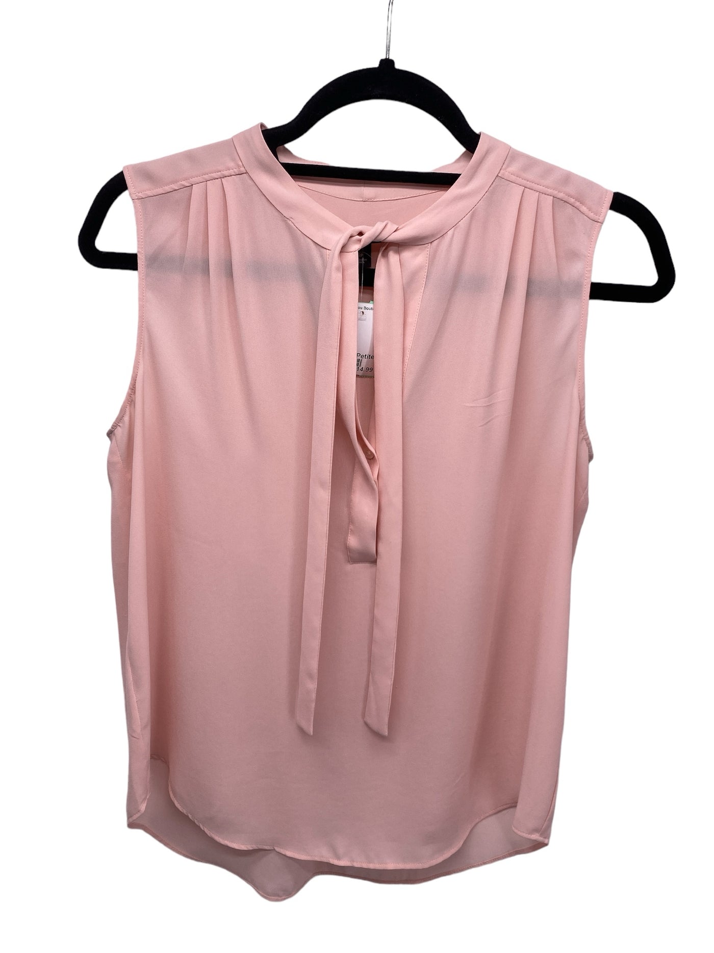 Ann Taylor Misses Size Small Petite Pink SL Blouse