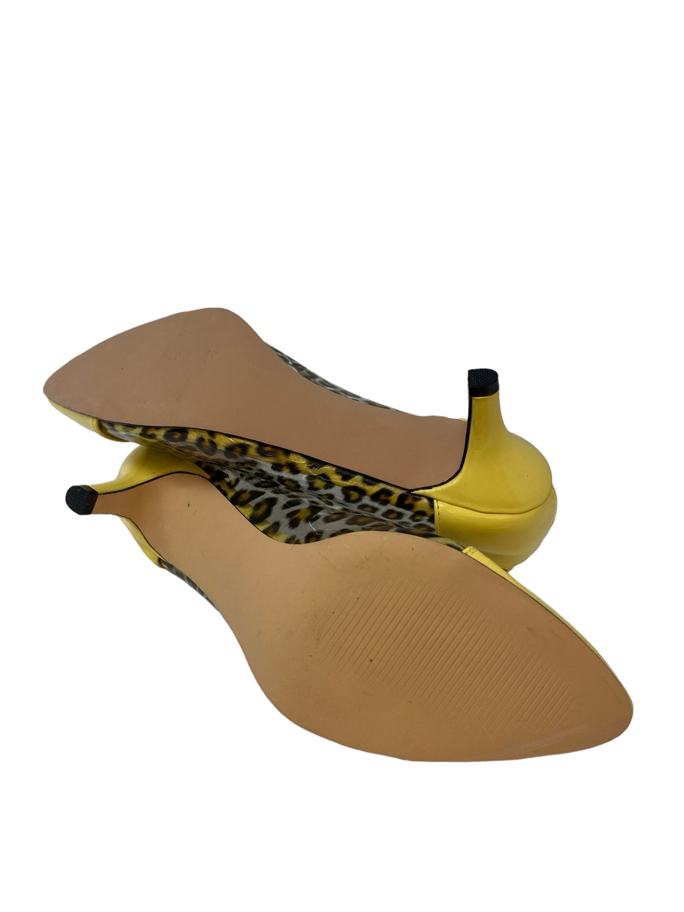 It's SO You Boutique Women Size 8.5 Yellow Animal Heels