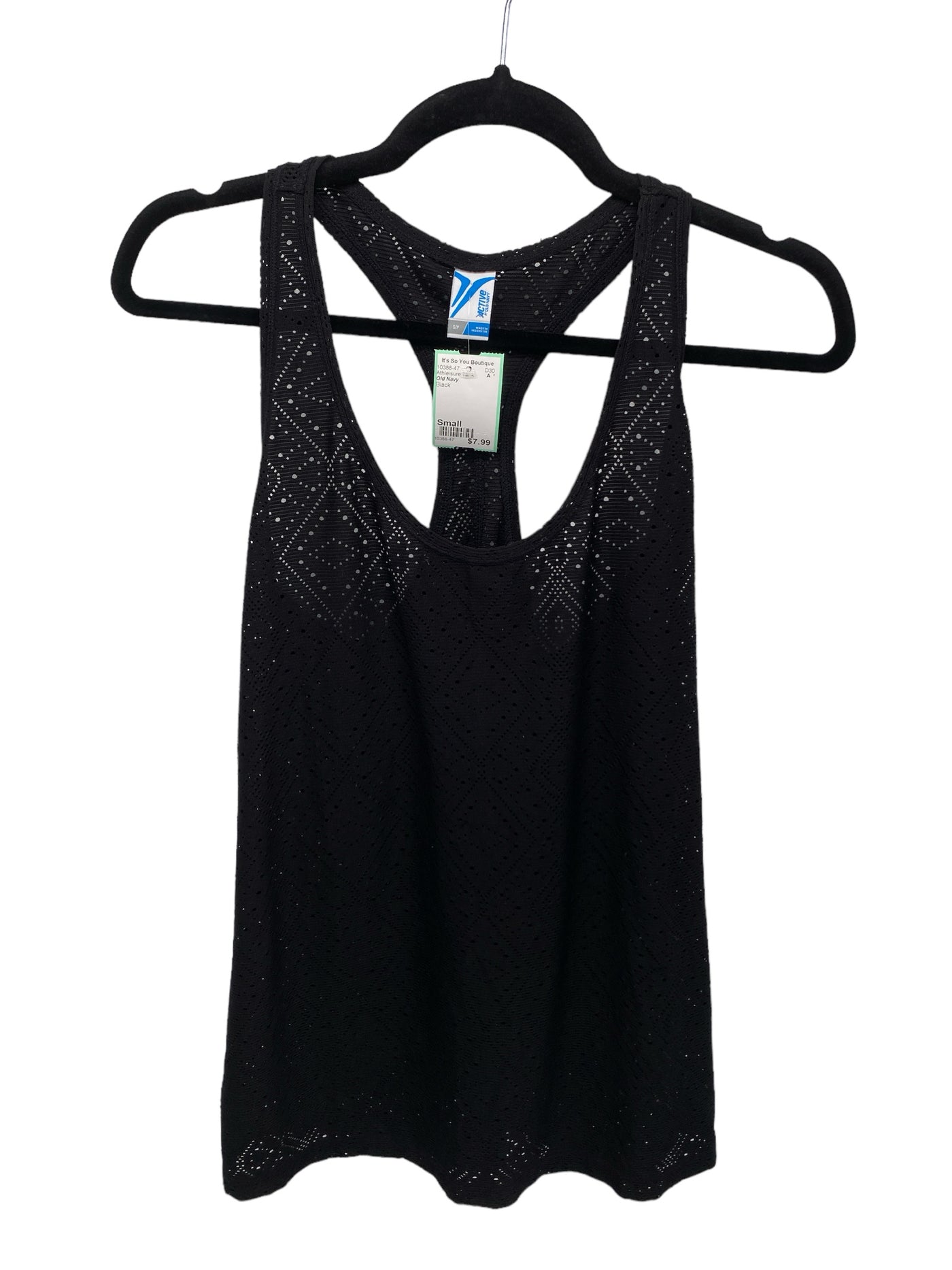 Old Navy Misses Size Small Black Athleisure Tank