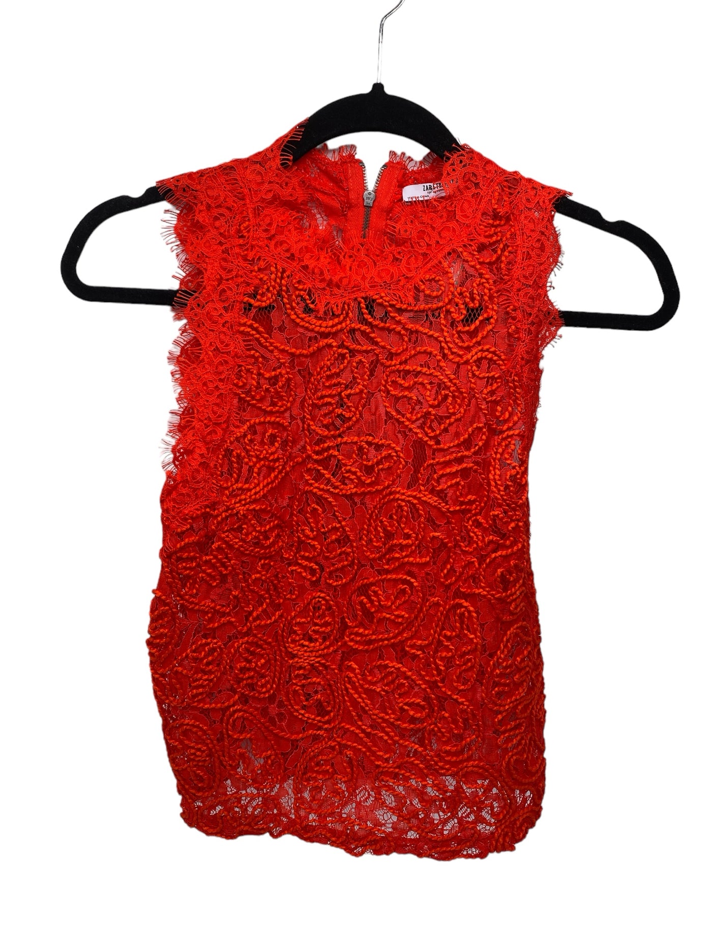 Zara Misses Size Medium Red SL Blouse