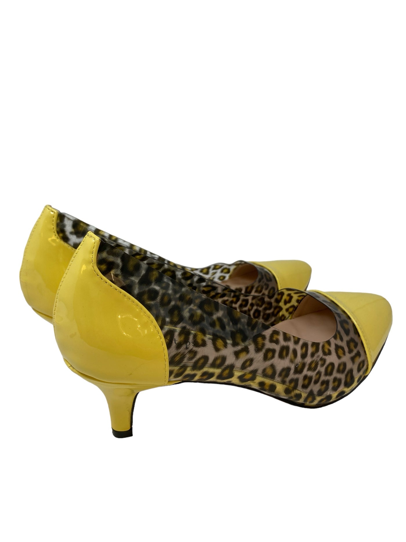 It's SO You Boutique Women Size 8.5 Yellow Animal Heels