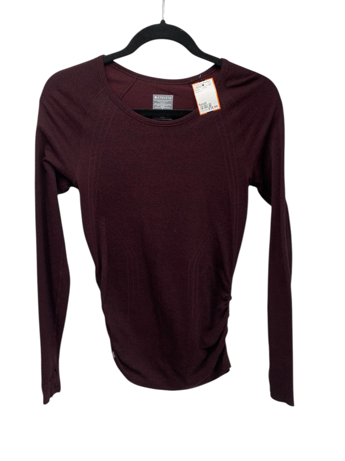 Athleta Misses Size Small Eggplant Athleisure Long Sleeve