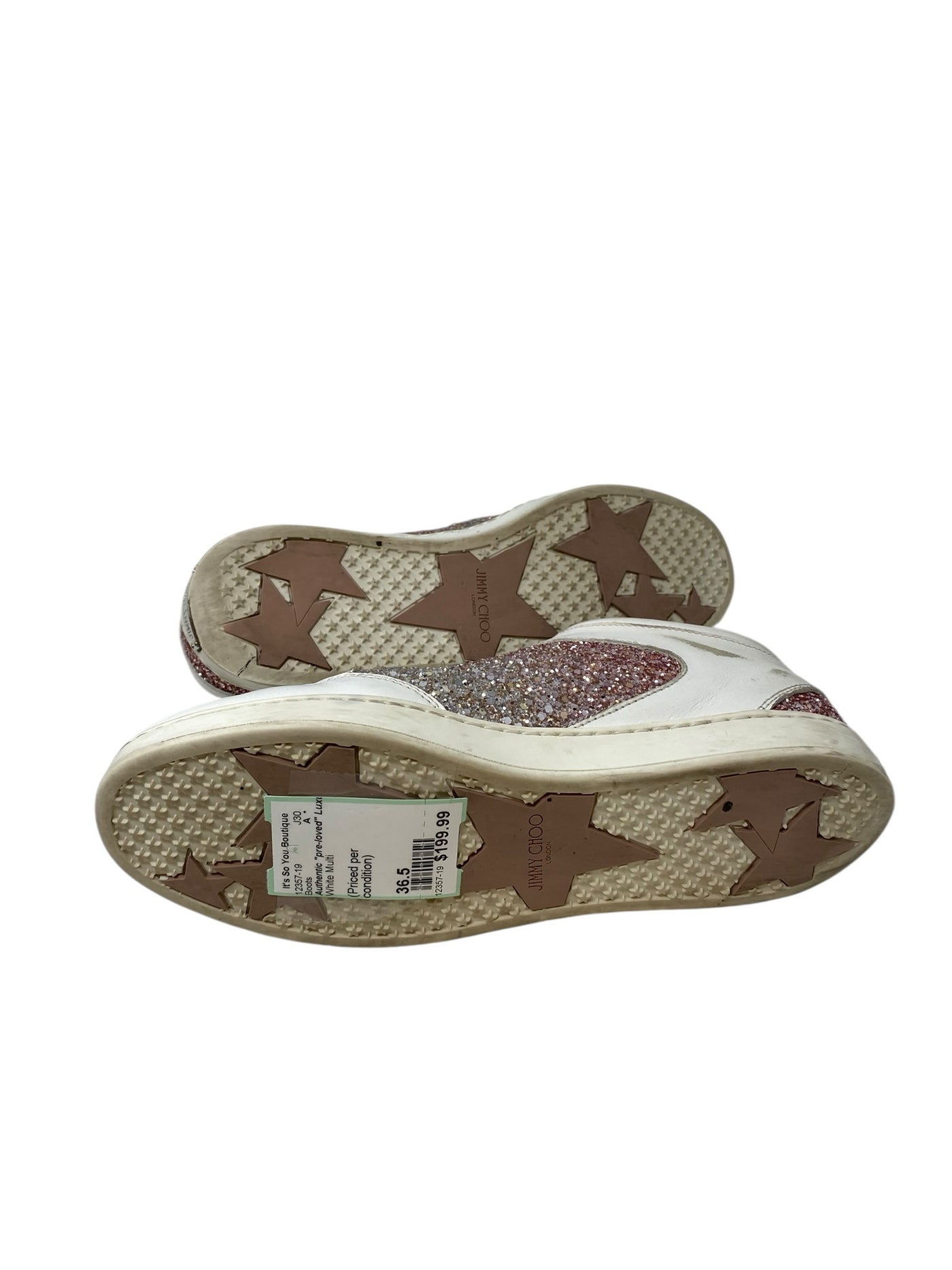 Authentic "pre-loved" Luxury Shoes Women Size 36.5 White Multi Boots