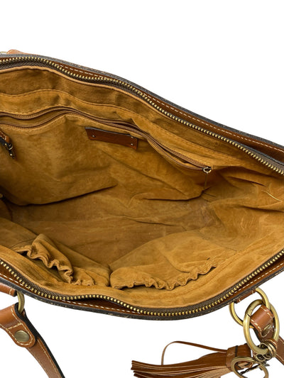 Patricia Nash Brown Print Purse