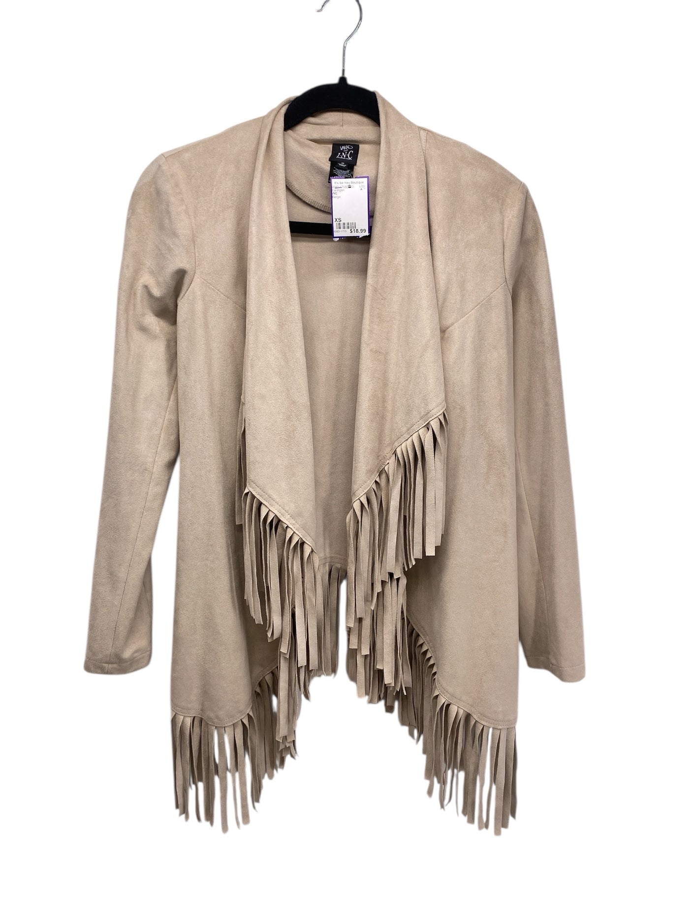INC Misses Size XS Beige Cardigan