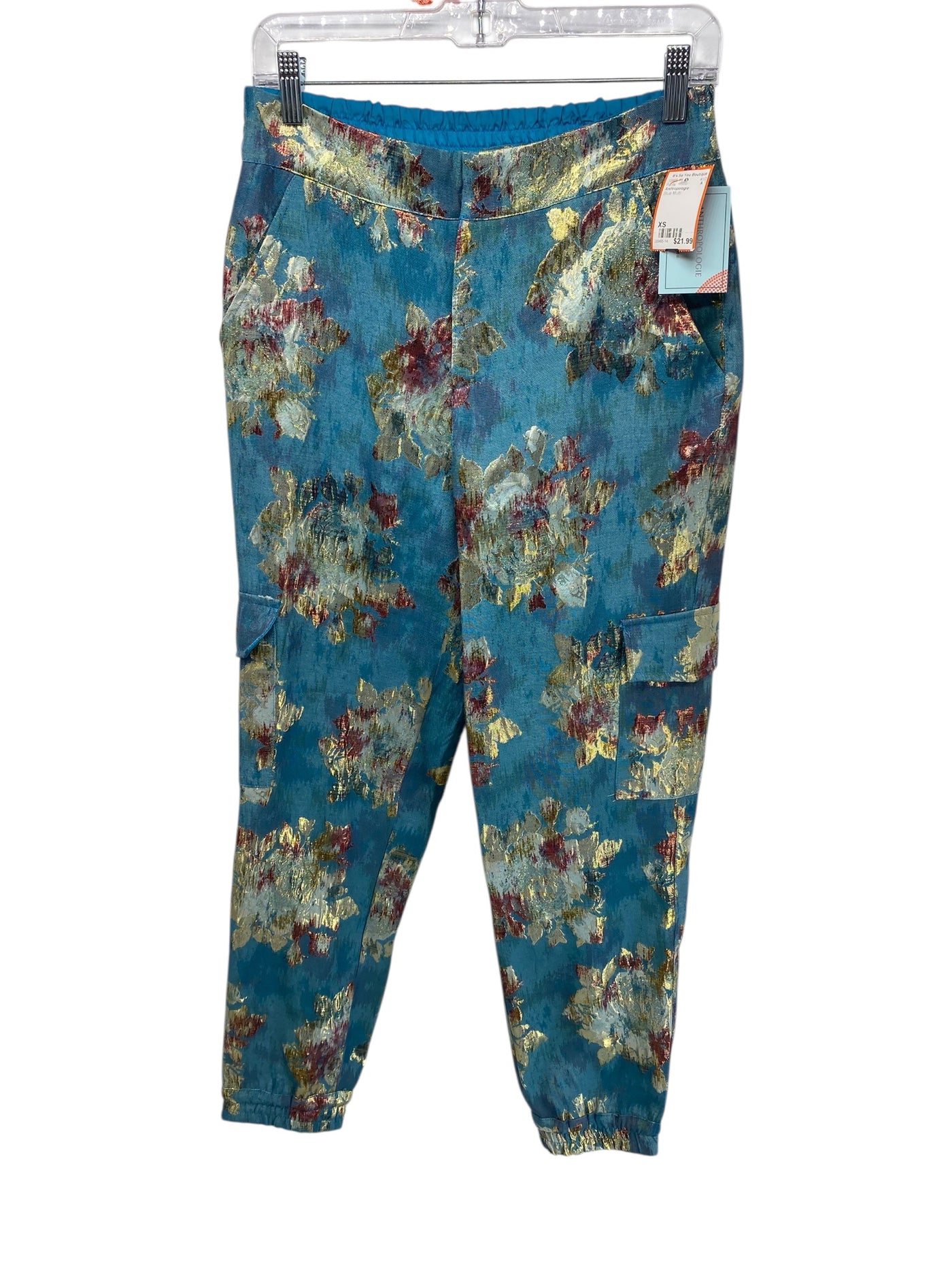 Anthropologie Misses Size XS Blue Multi Pants