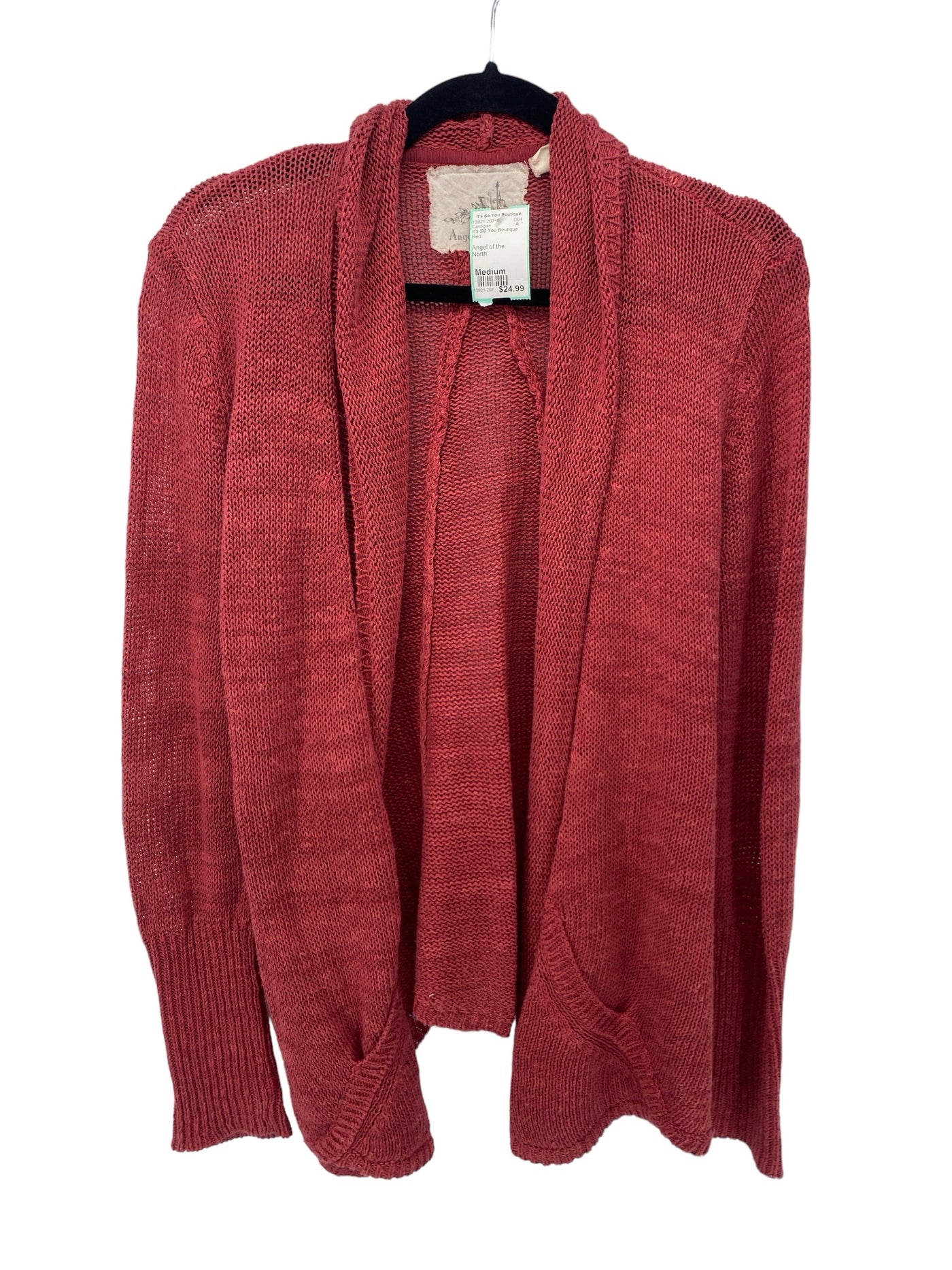 It's SO You Boutique Misses Size Medium Red Cardigan