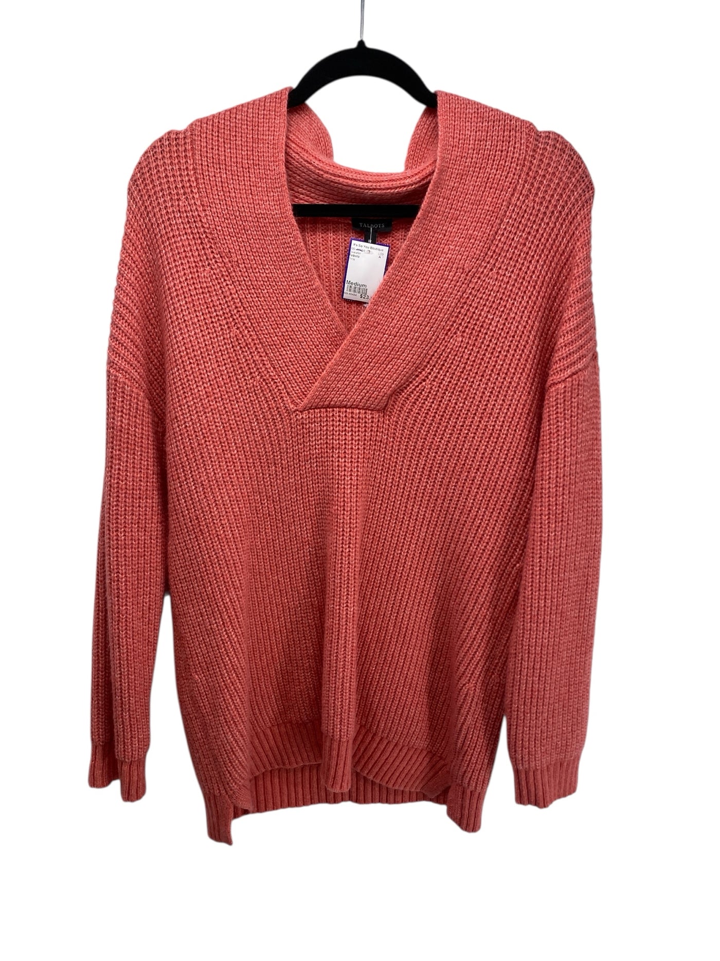 Talbots Misses Size Medium Pink Sweater