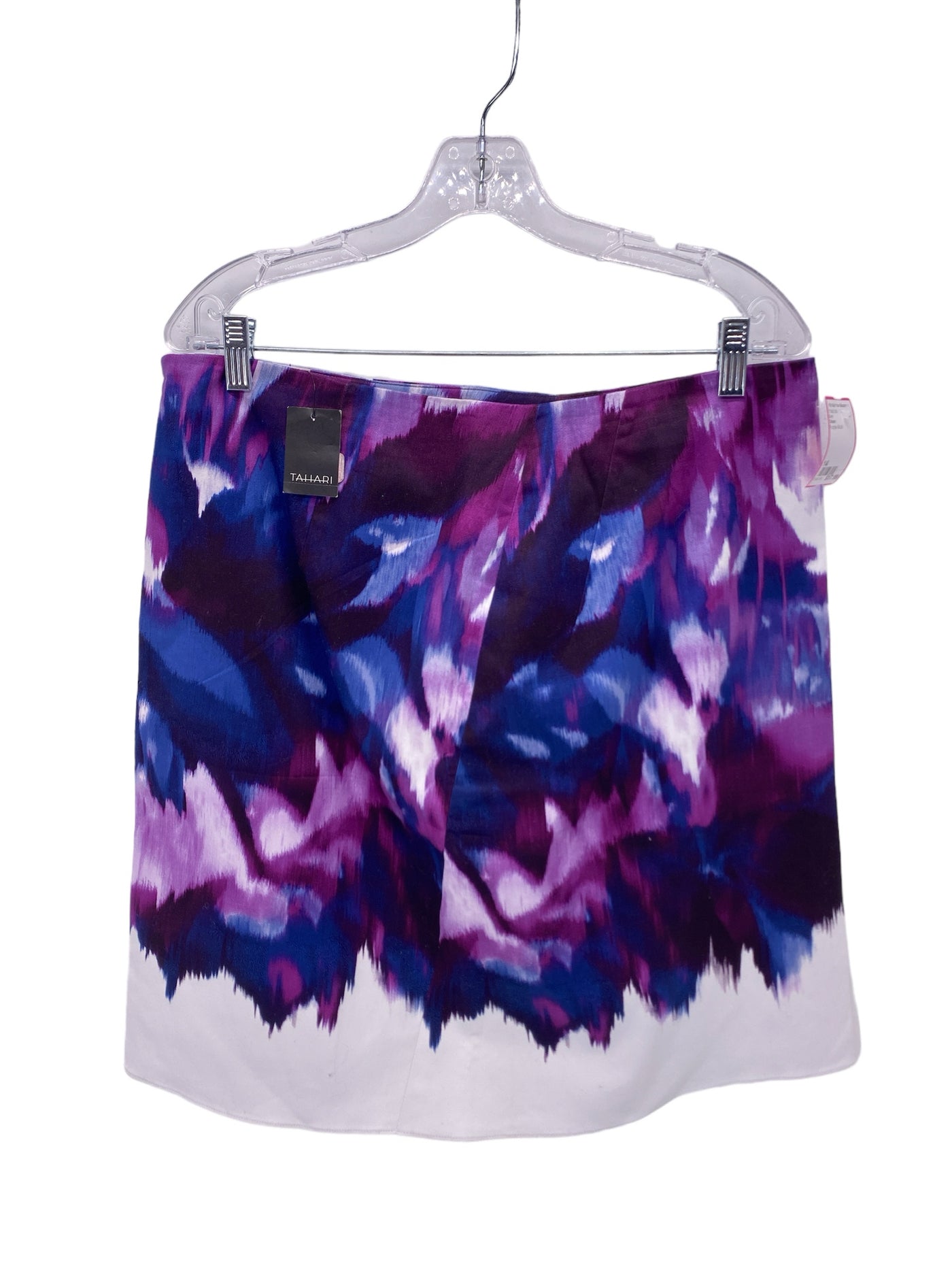 Tahari Misses Size 14 Purple Multi Skirt