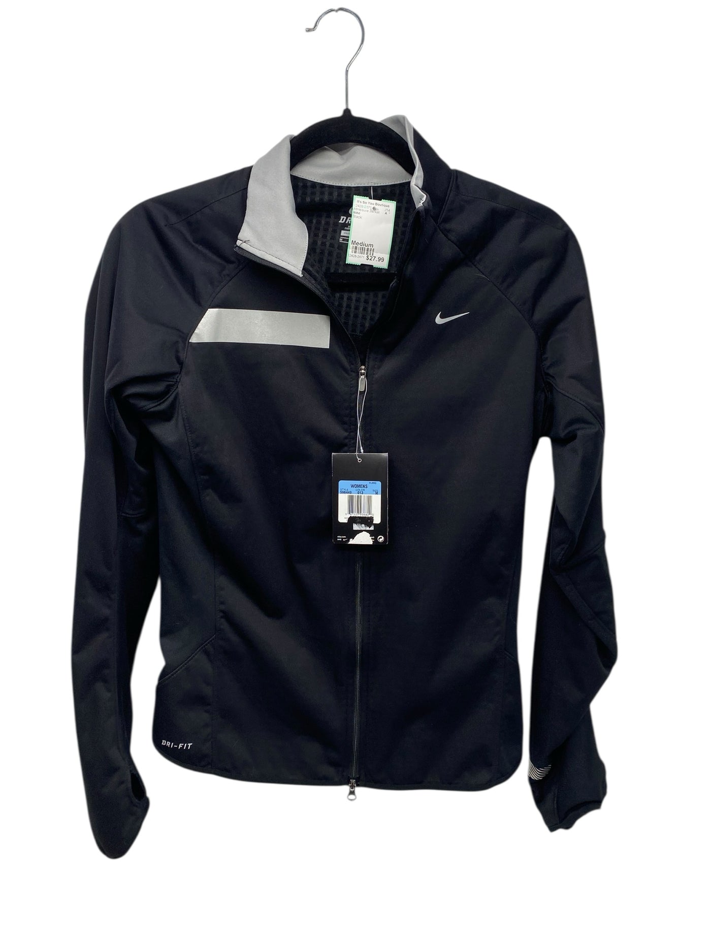 Nike Misses Size Medium Black Athleisure Jacket