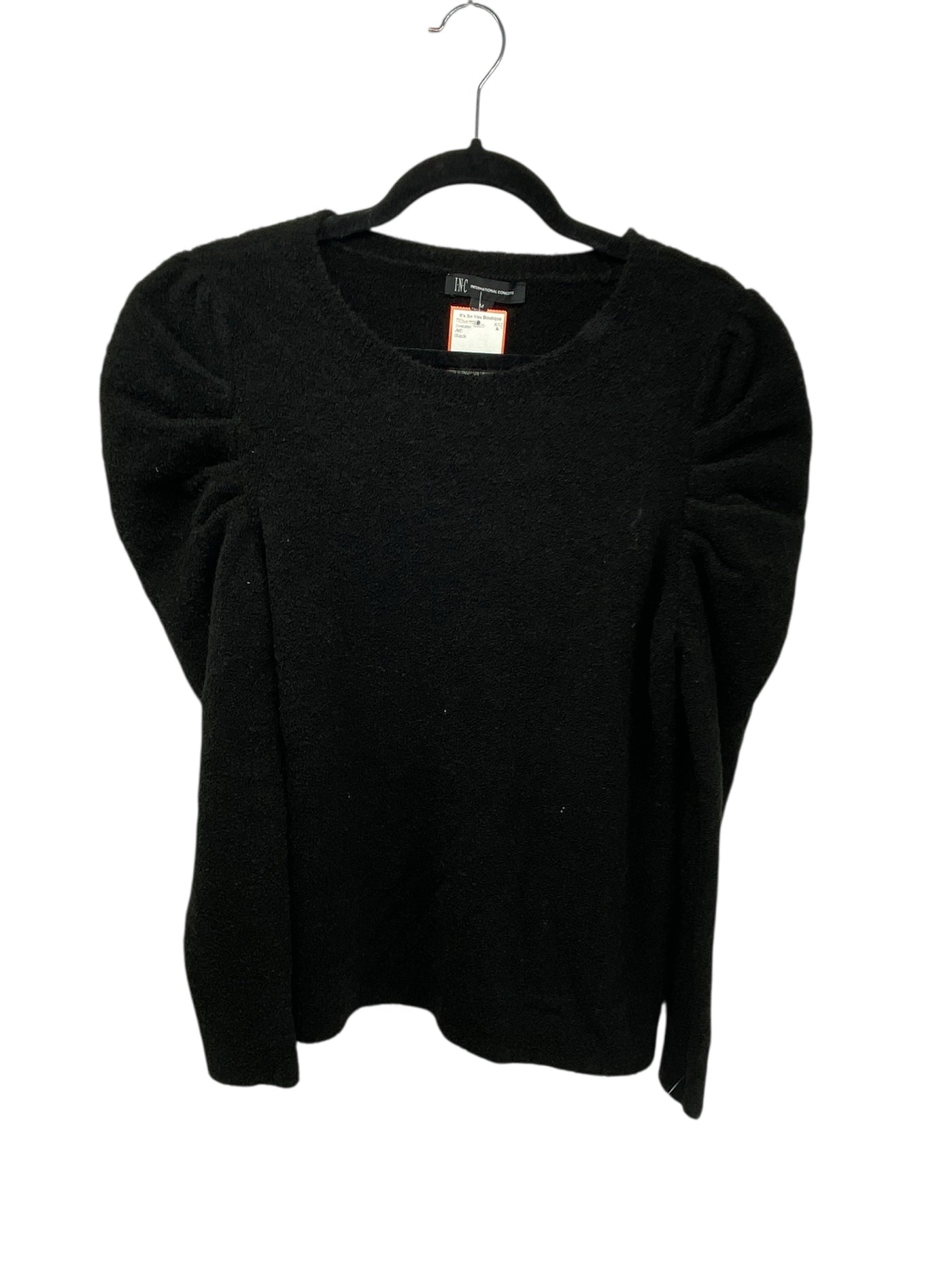 INC Misses Size Medium Black Sweater