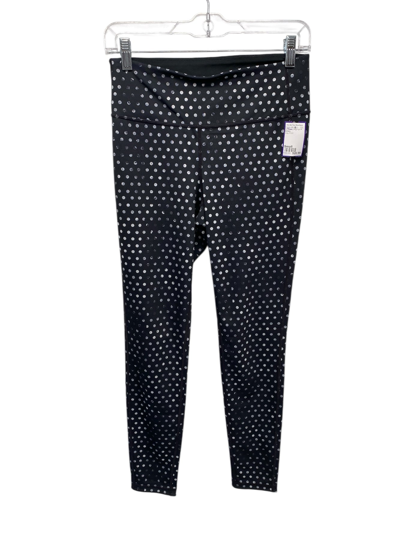 Athleta Misses Size Small Grey Print Athleisure Leggings