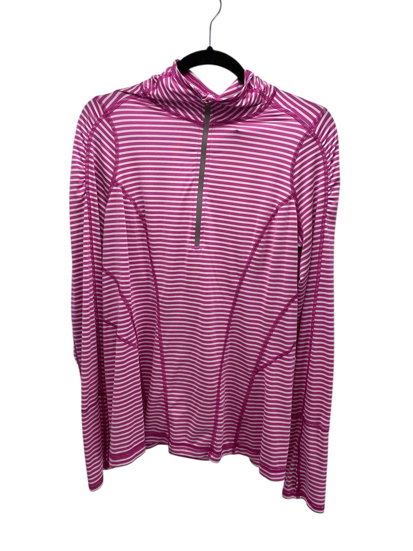 Zella Misses Size Large Pink Print Athleisure Long Sleeve