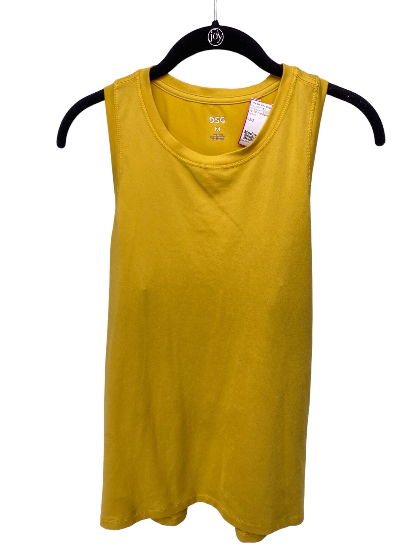It's SO You Boutique Misses Size Medium Yellow Athleisure Tank