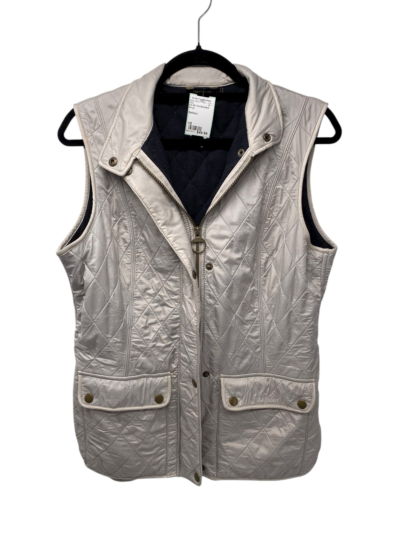 It's SO You Boutique Misses Size 10 Beige Vest