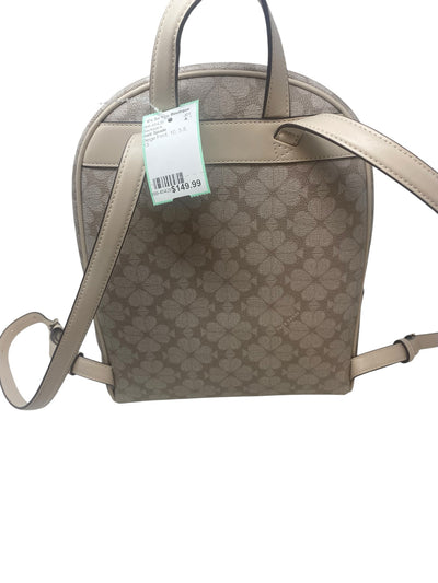 Kate Spade Beige Print Backpack