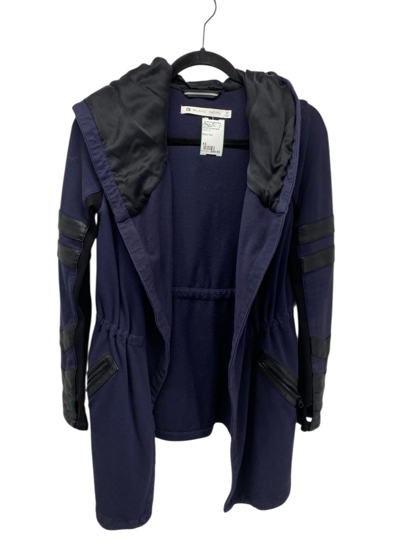 It's SO You Boutique Misses Size XS Navy Print Tops Jacket