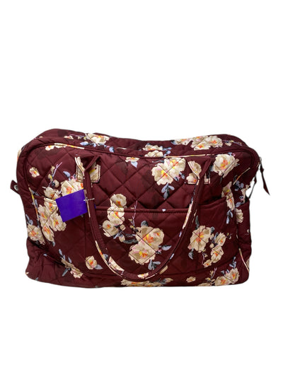 Vera Bradley Burgundy Floral Duffle