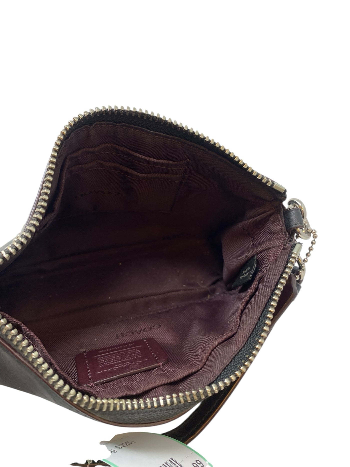 Coach Black Print Wristlet