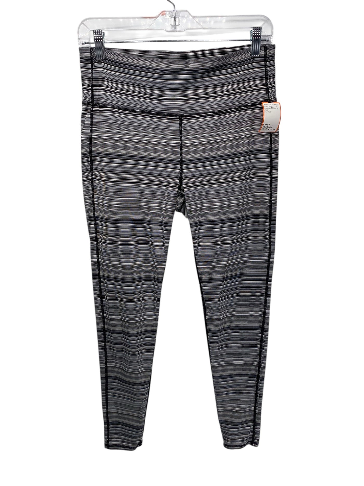 Athleta Misses Size Large Grey Print Athleisure Leggings