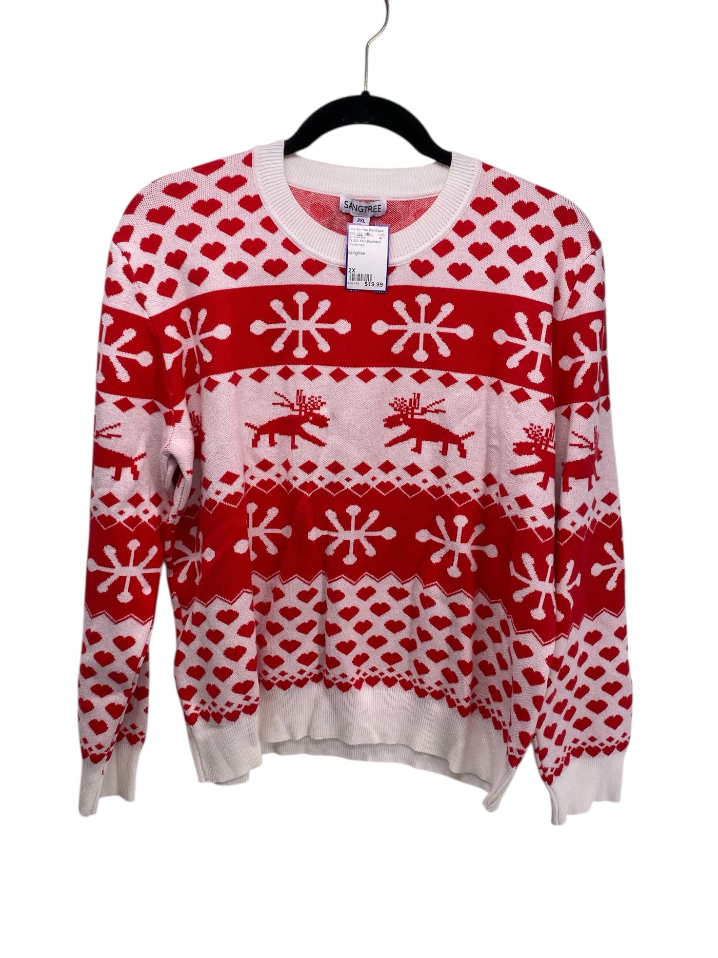 It's SO You Boutique Women Size 2X Christmas CD Sweater