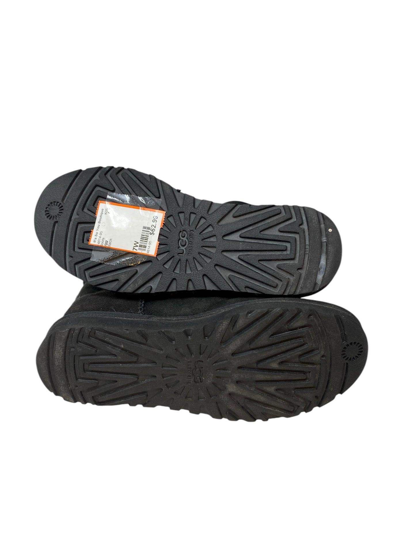 Ugg Women Size 7W Black Boots