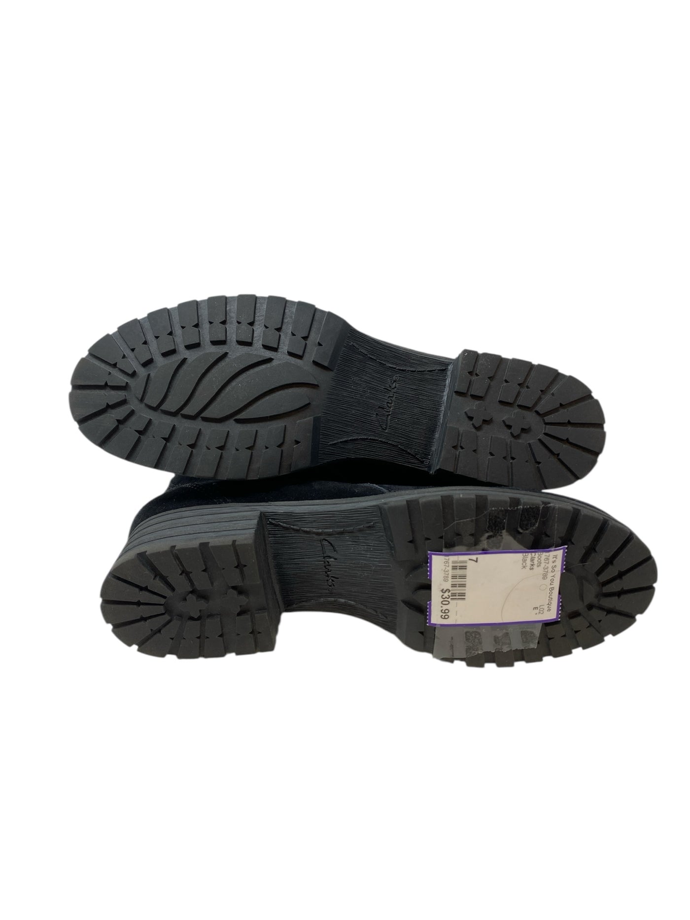 Clarks Women Size 7 Black Boots