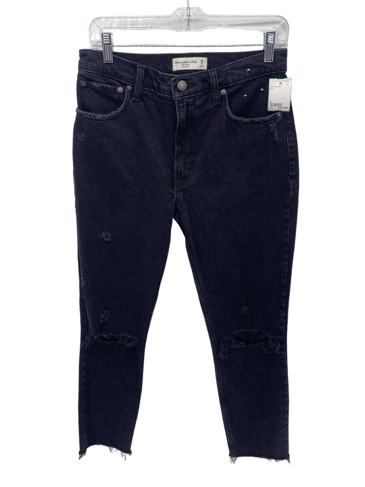 Abercrombie Misses Size 6 Black Jeans