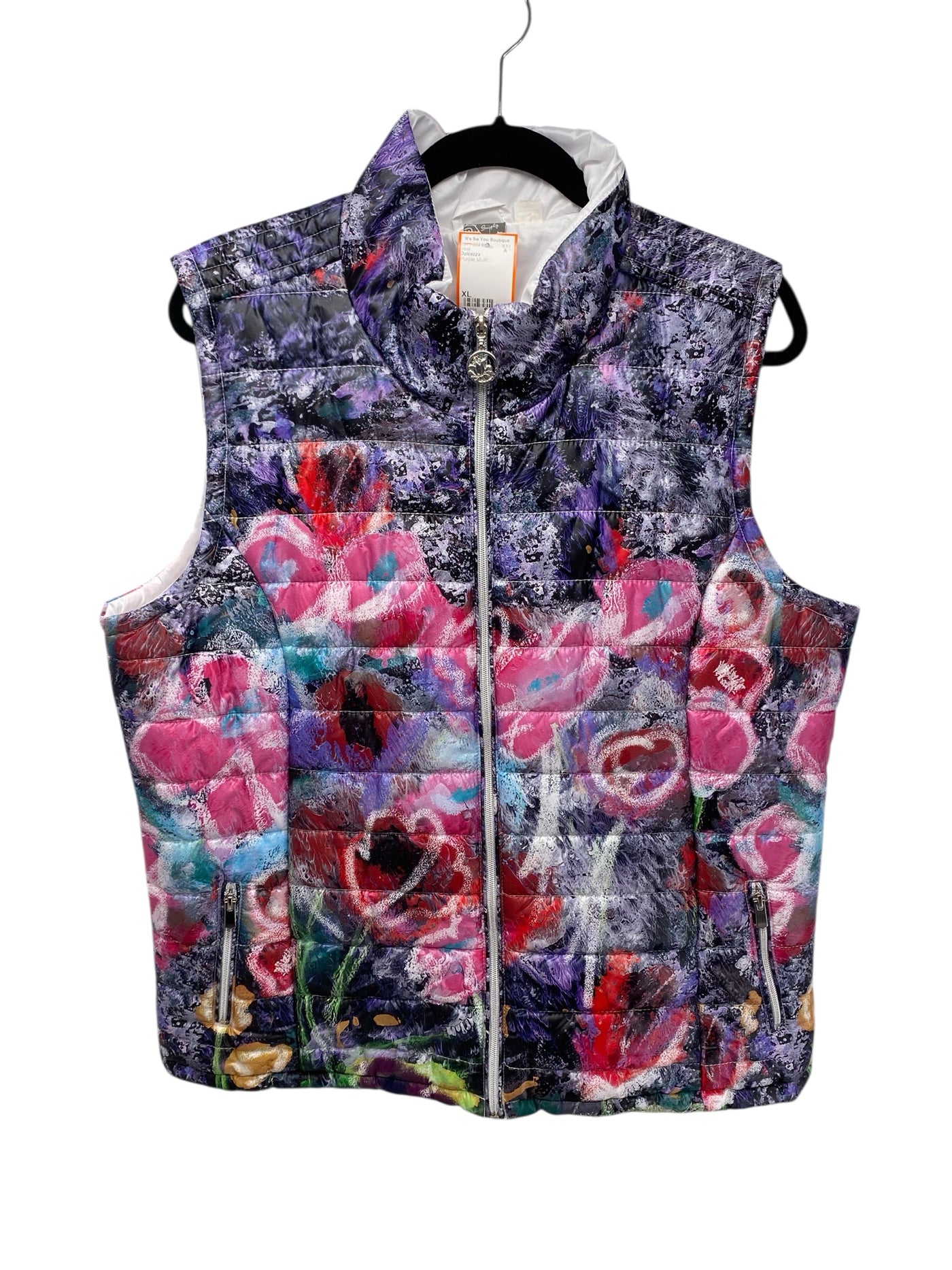 Dolcezza Misses Size XL Purple Multi Vest