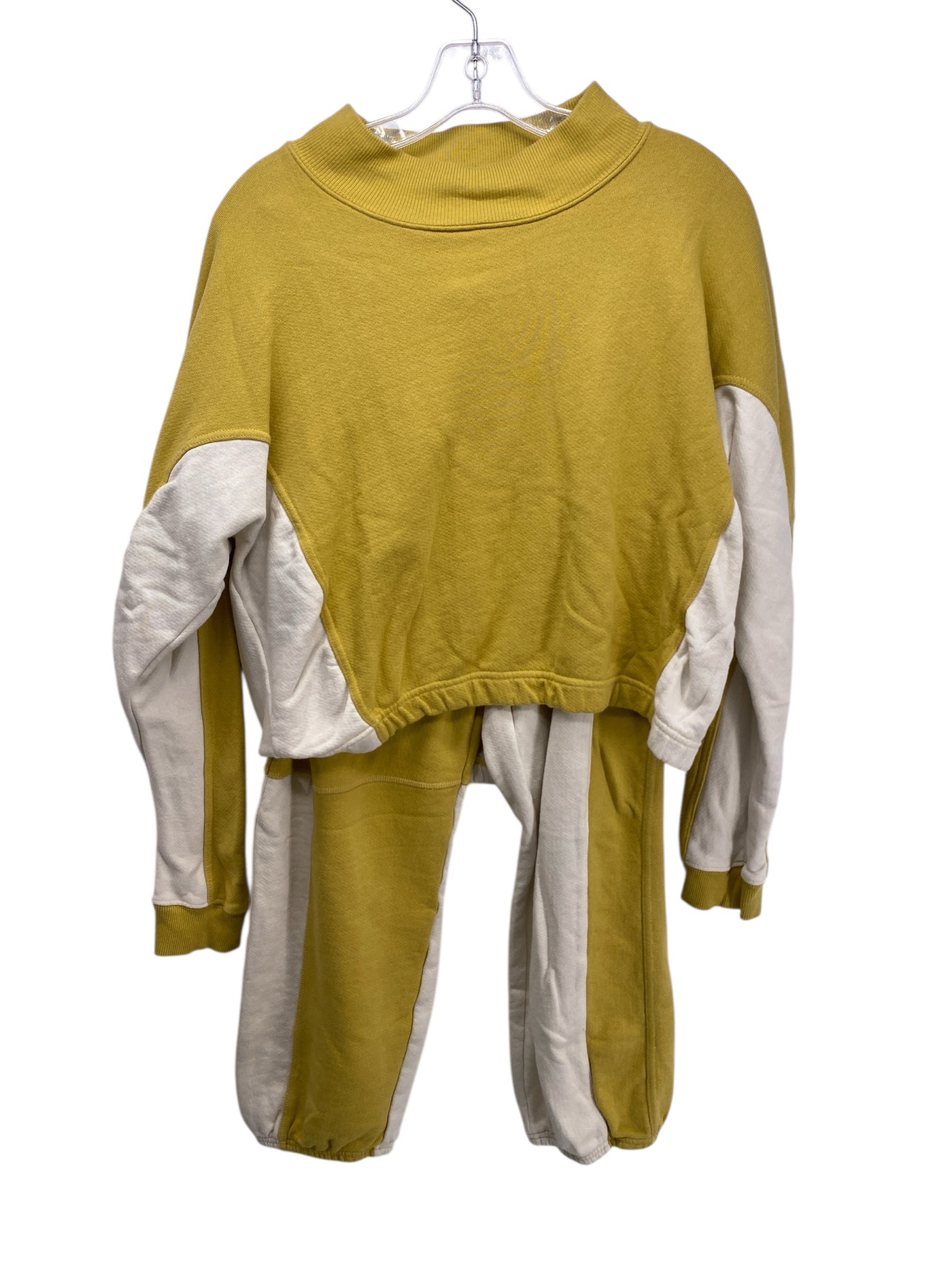 Free people Misses Size Large Yellow Pant Set