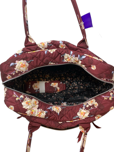 Vera Bradley Burgundy Floral Duffle