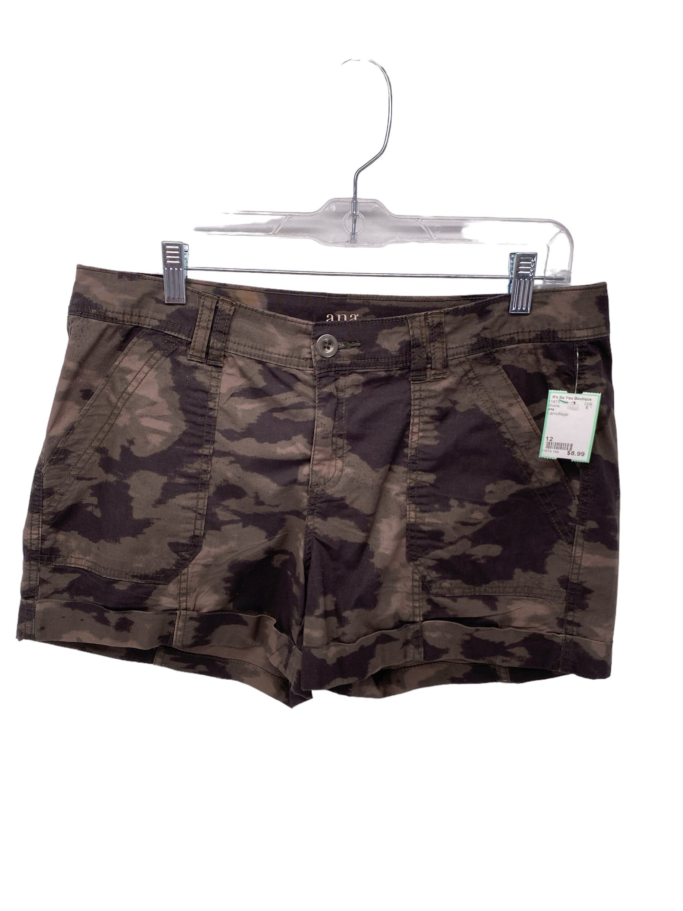 ana Misses Size 12 Camoflage Shorts