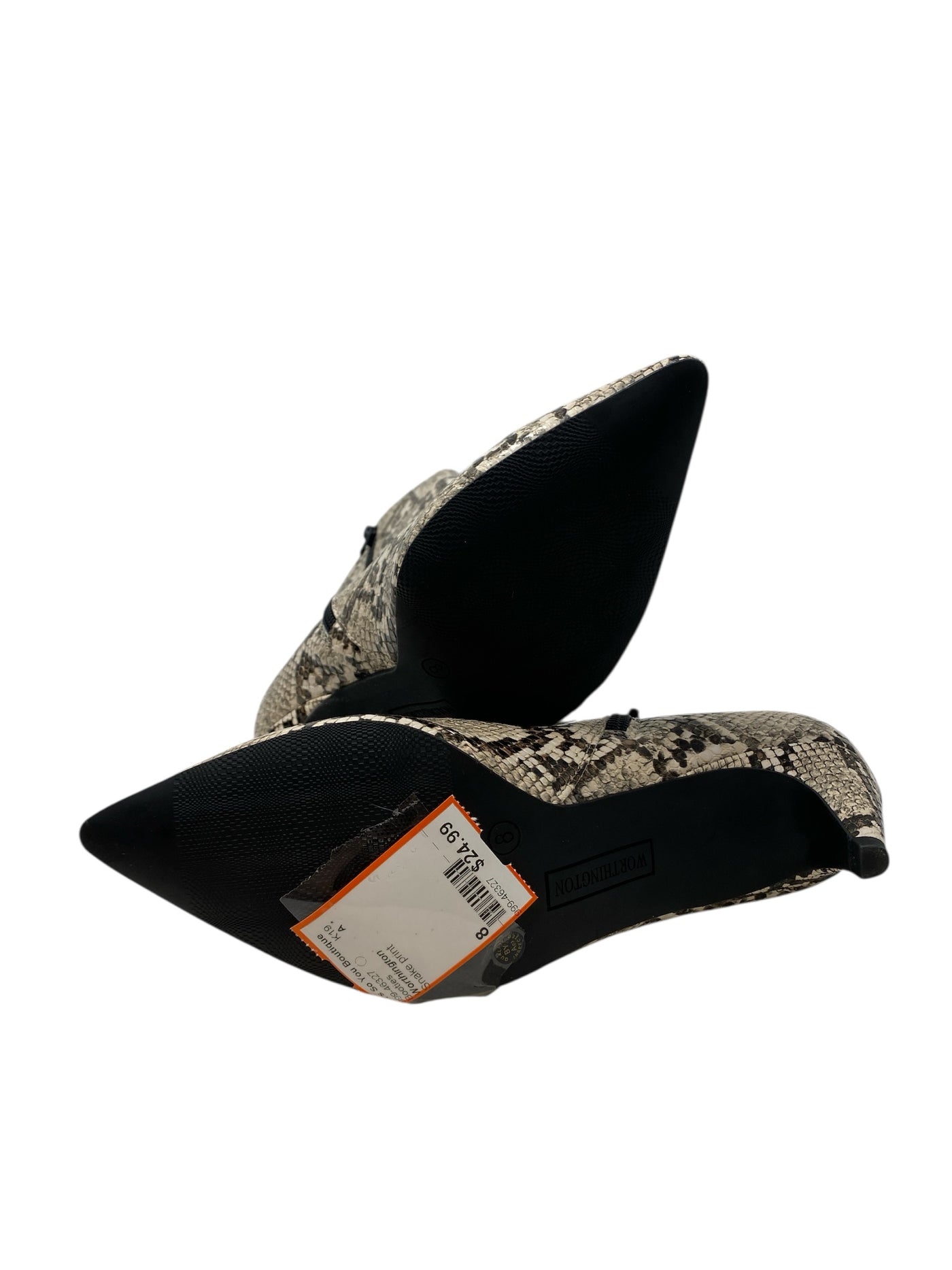 Worthington Women Size 8 Snake print Booties