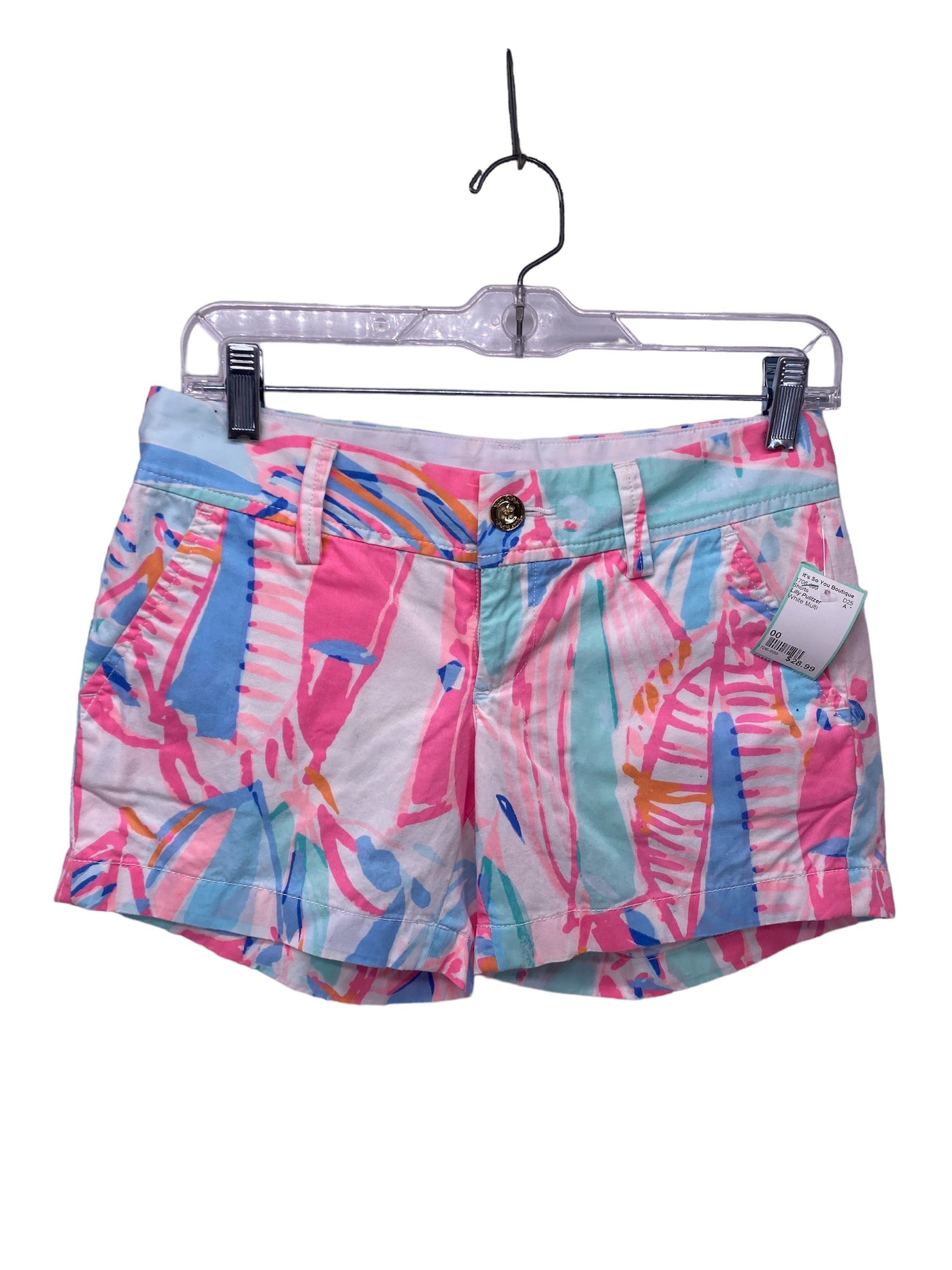 Lilly Pulitzer Misses Size 00 White Multi Shorts