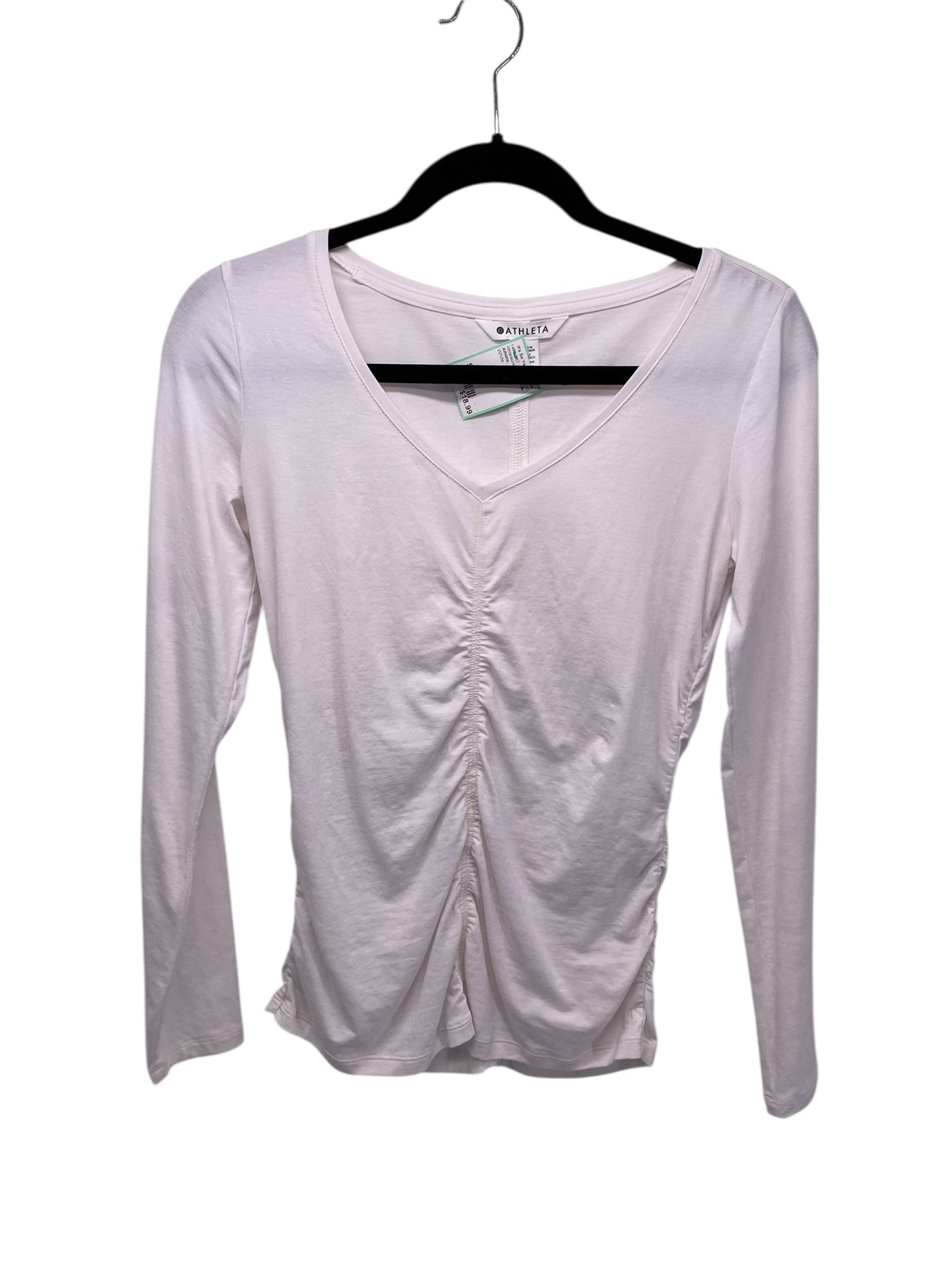 Athleta Misses Size Small White Athleisure Long Sleeve