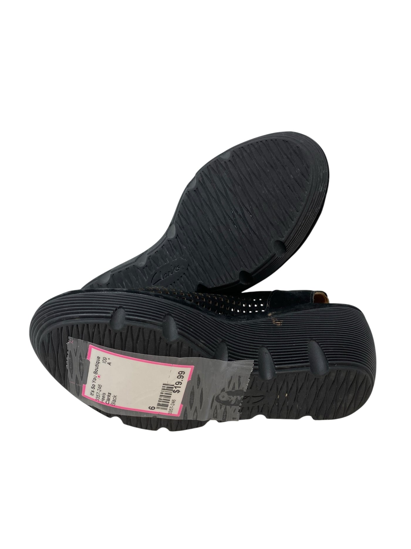 Clarks Women Size 6 Black Heels