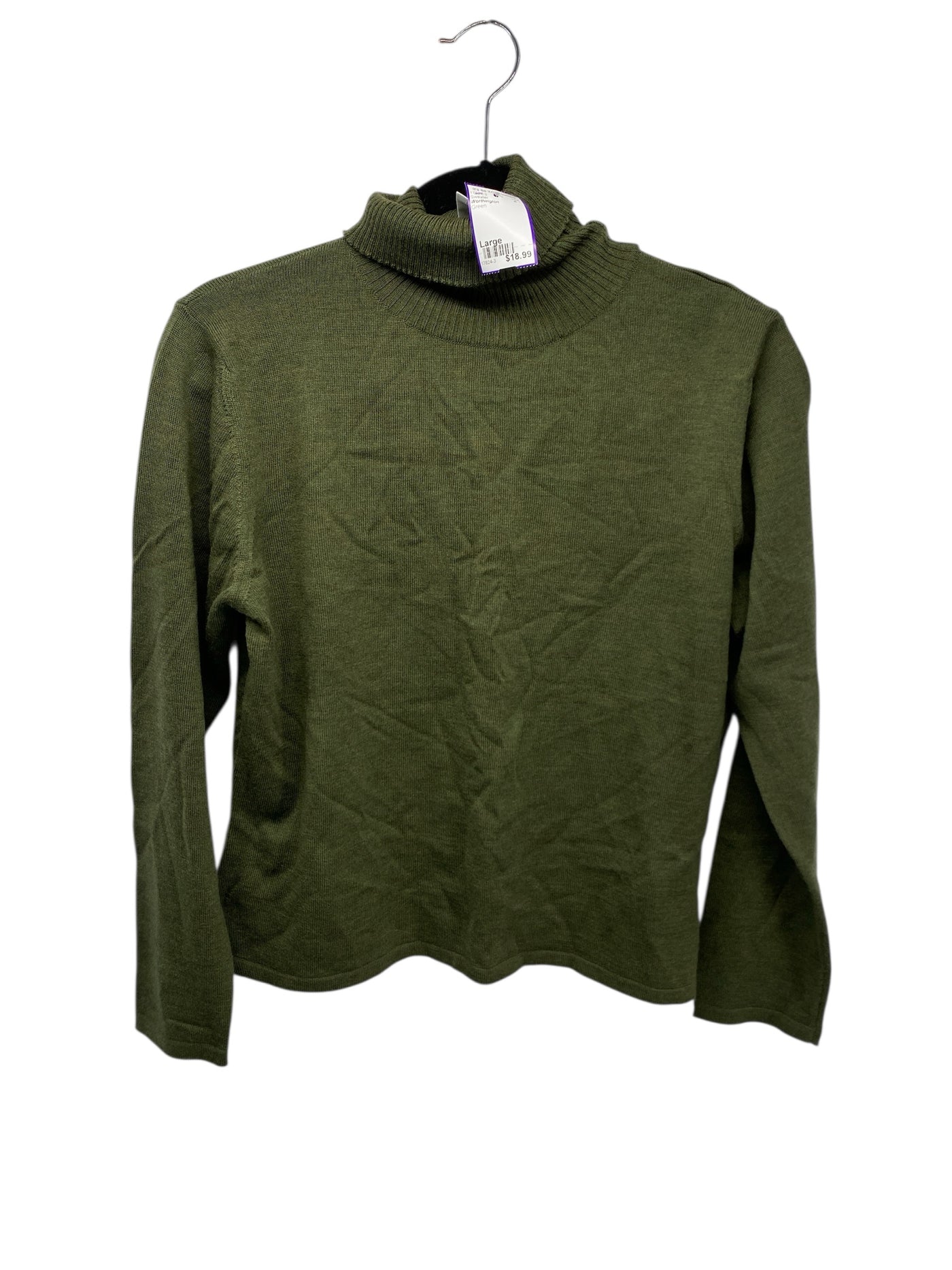 Worthington Misses Size Large Green Sweater