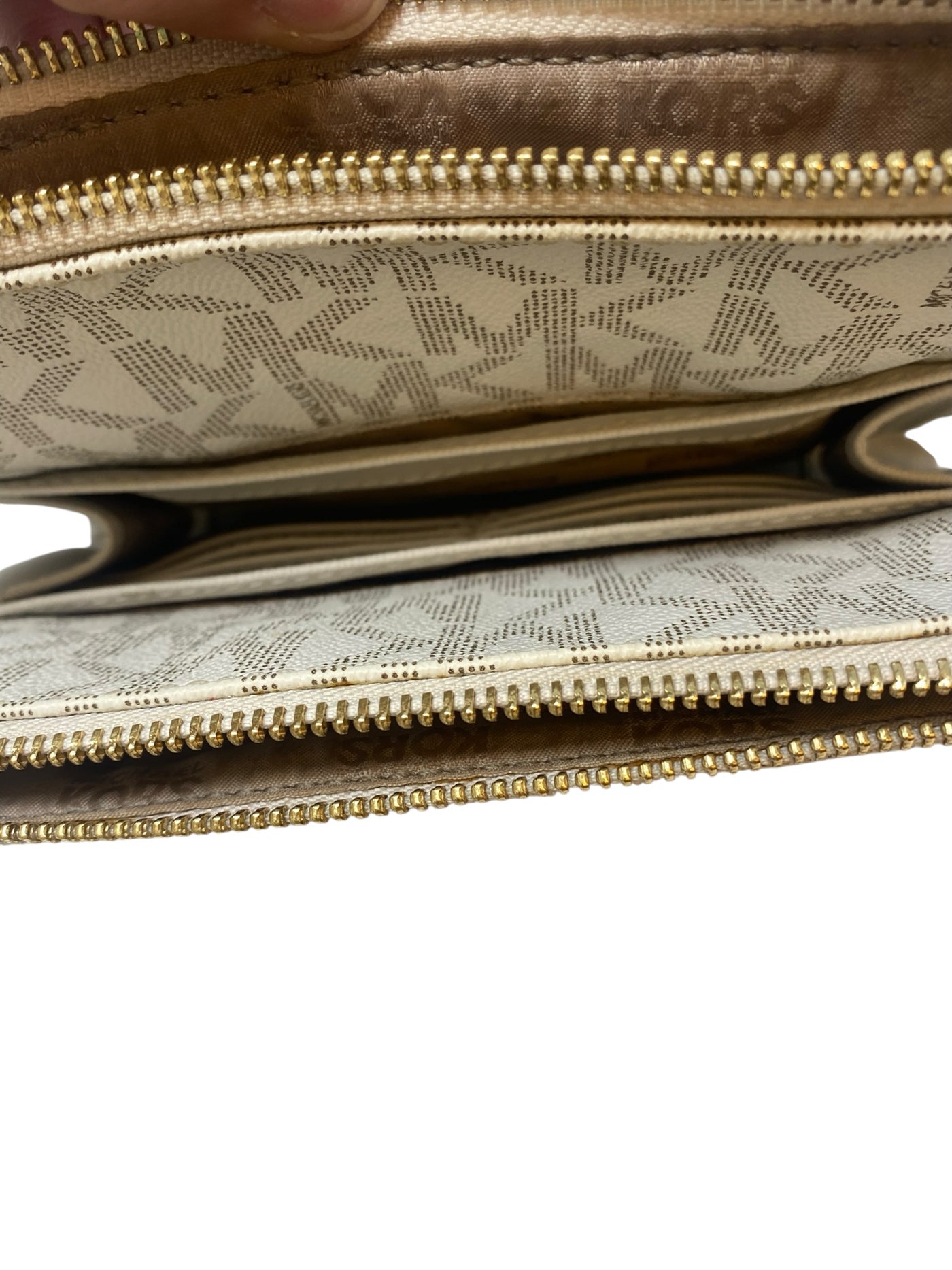 Michael Kors Cream Print Crossbody