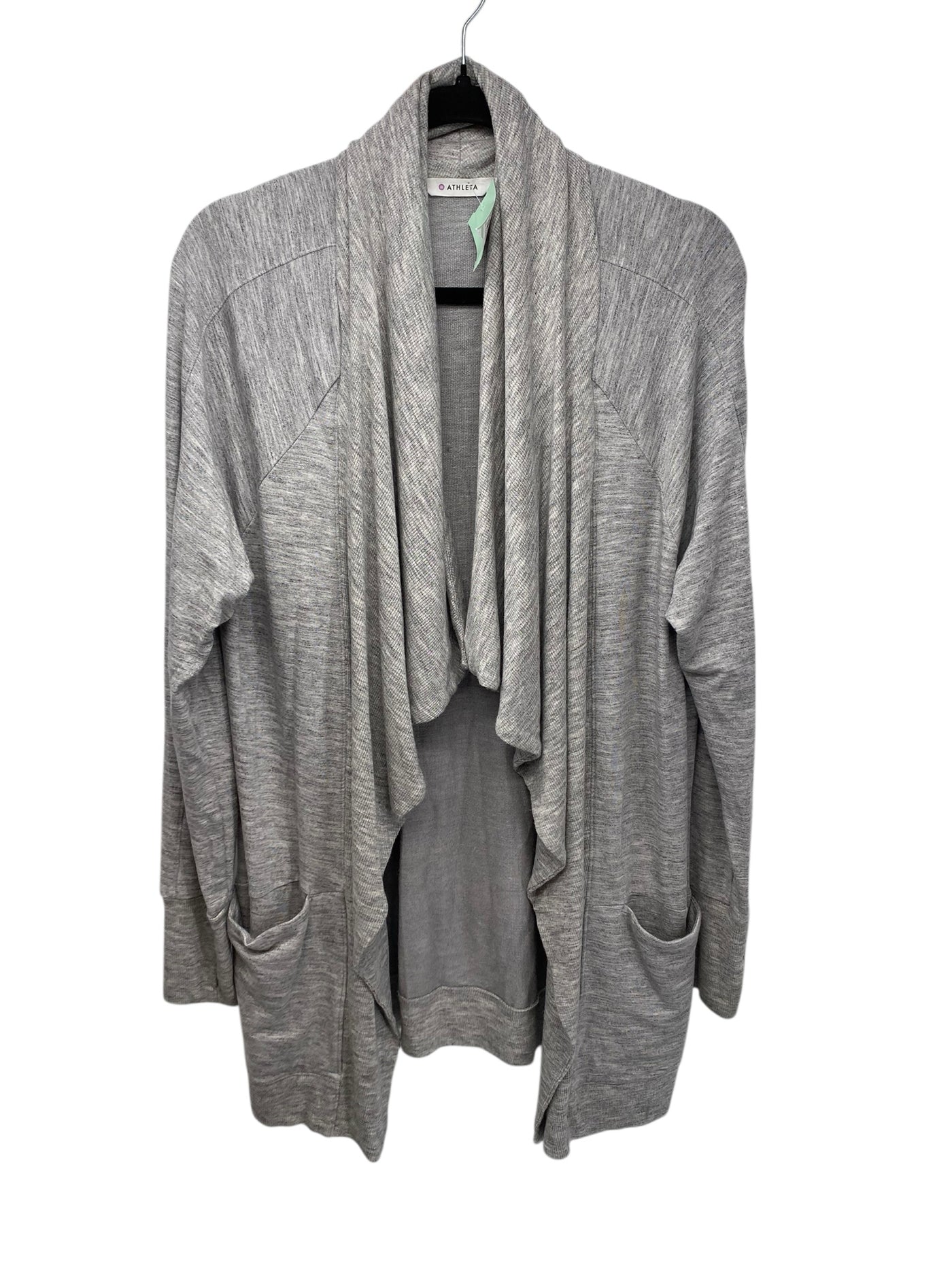 Athleta Misses Size Large Grey Cardigan