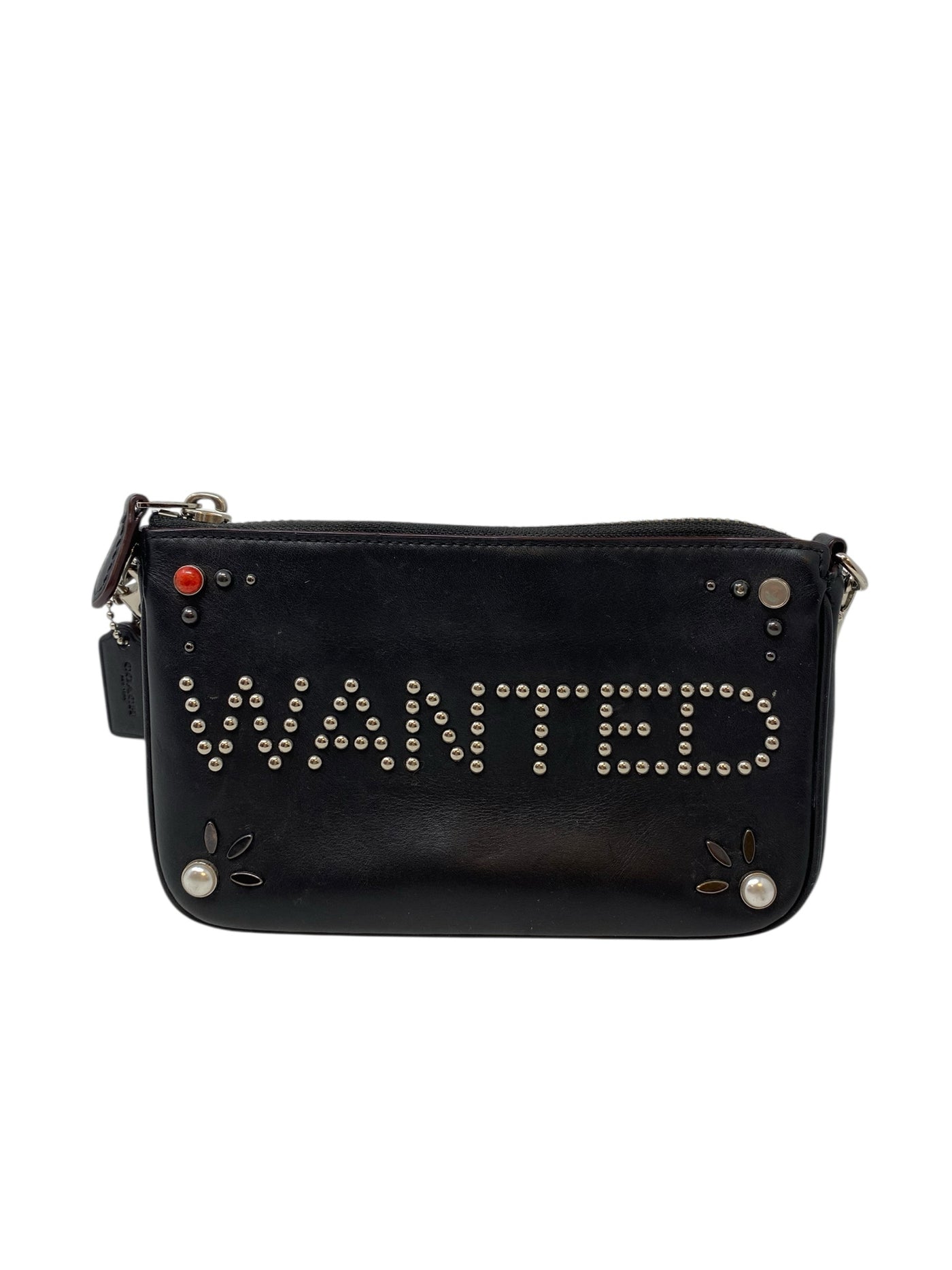 Coach Black Print Wristlet