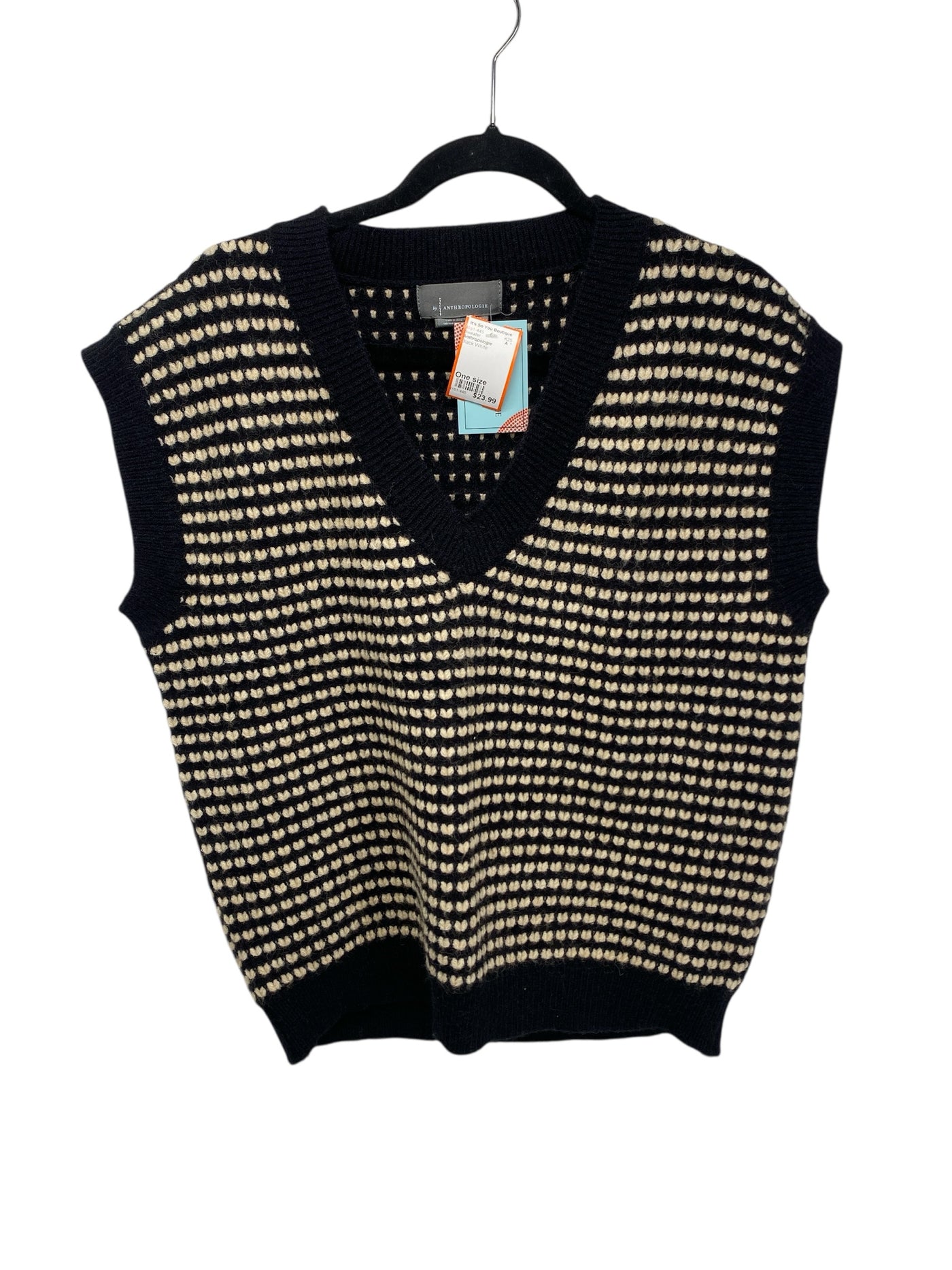 Anthropologie Misses Size One size Black White Sweater