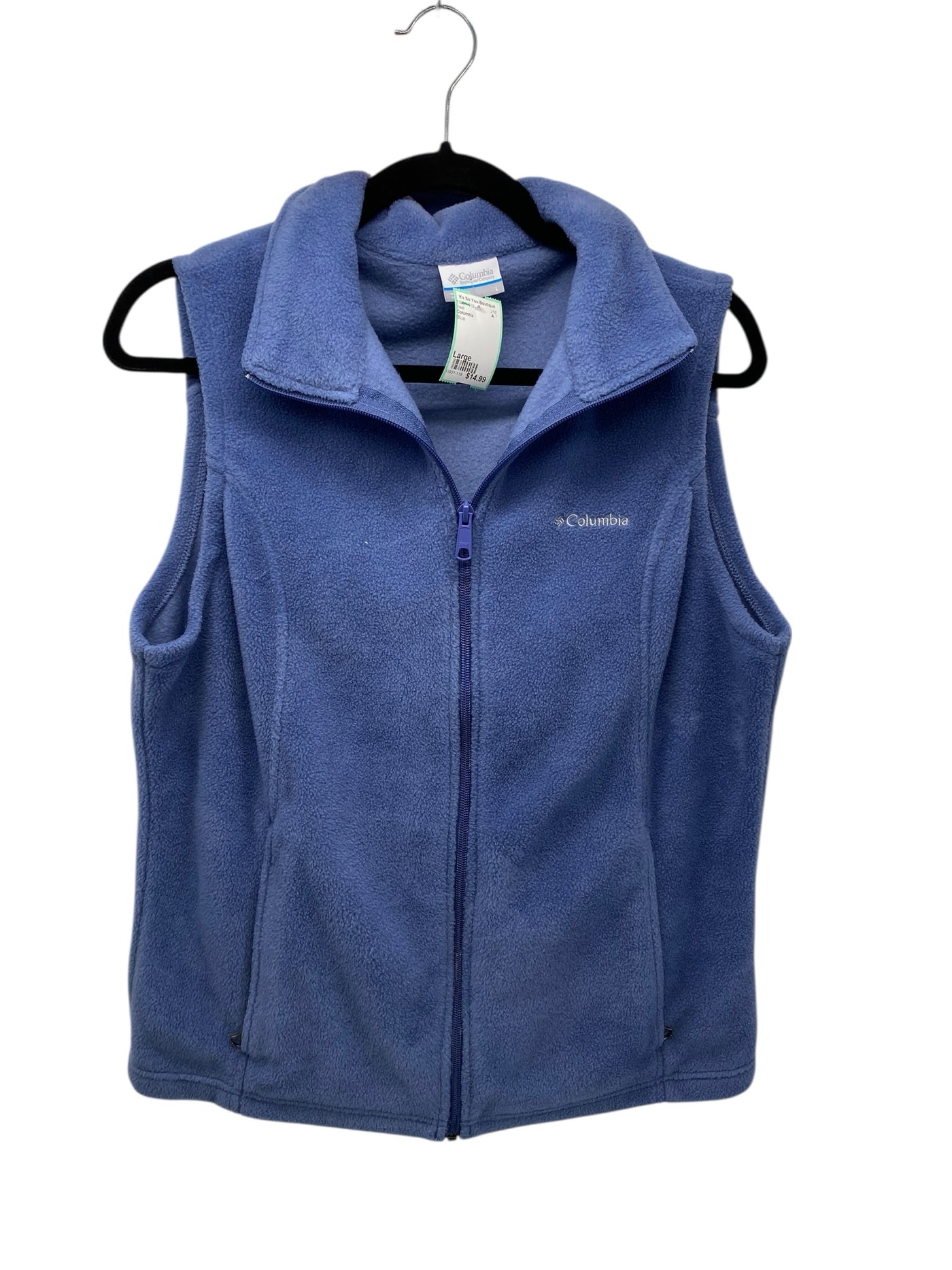 Columbia Misses Size Large Blue Vest