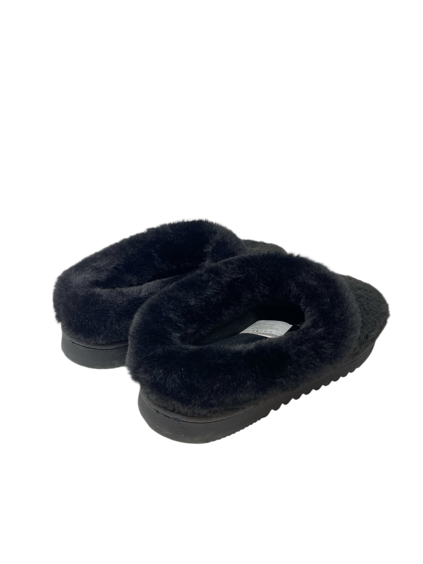 Dearfoams Women Size 9 Black Slides