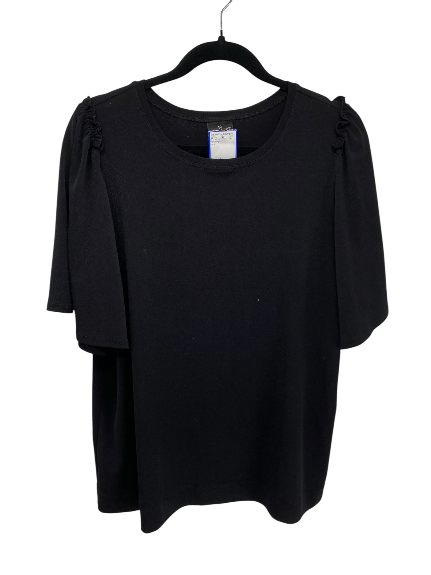 Worthington Misses Size Large Black SS Casual