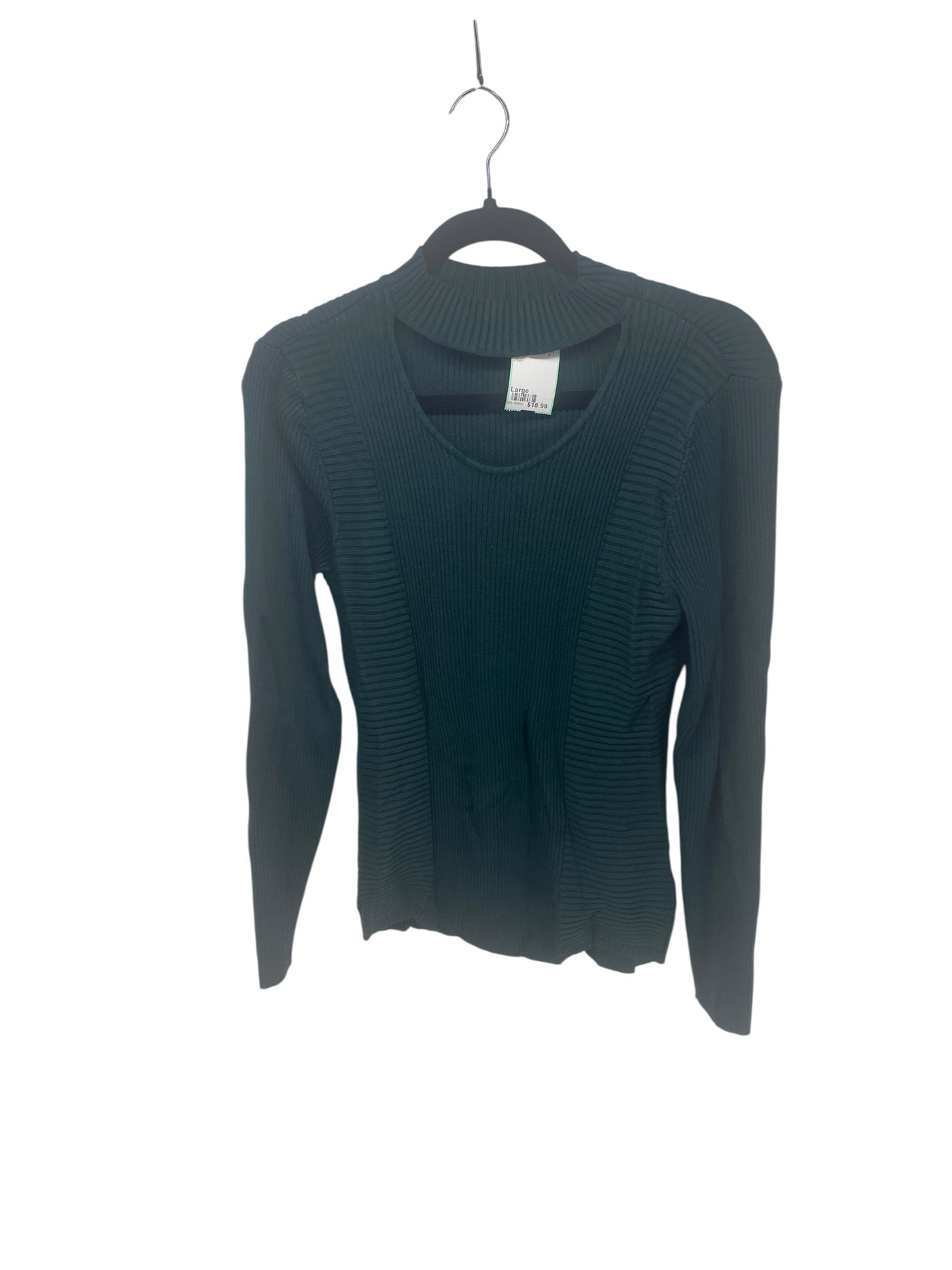 INC Misses Size Large Green Sweater