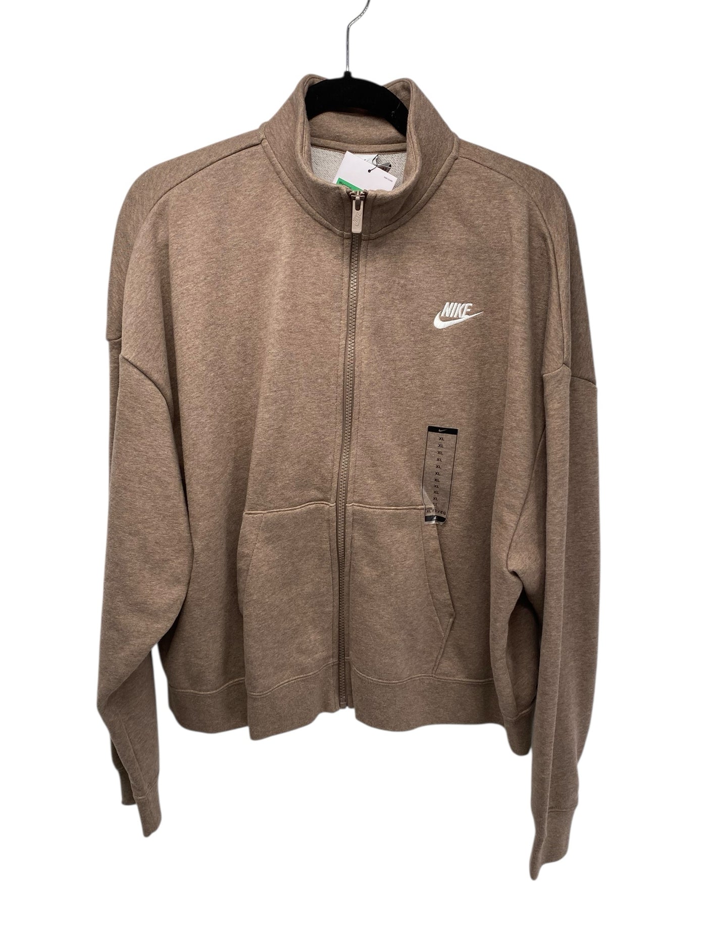 Nike Misses Size XL Tan Athleisure Long Sleeve