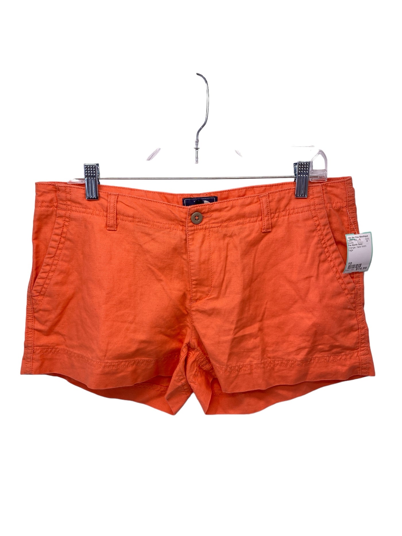 The North Face Misses Size 10 Orange New With Tags Shorts