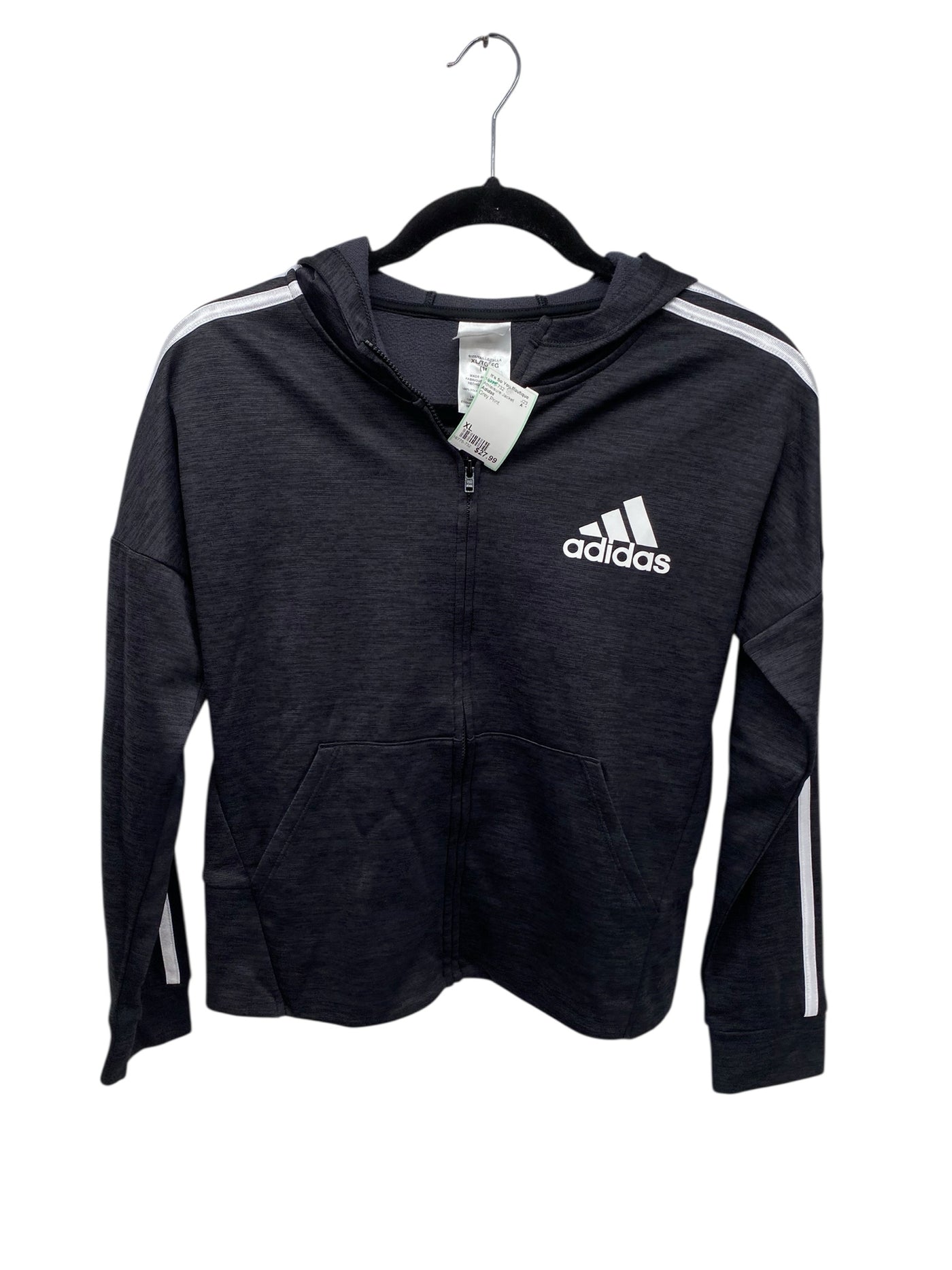 Adidas Misses Size XL Grey Print Athleisure Jacket