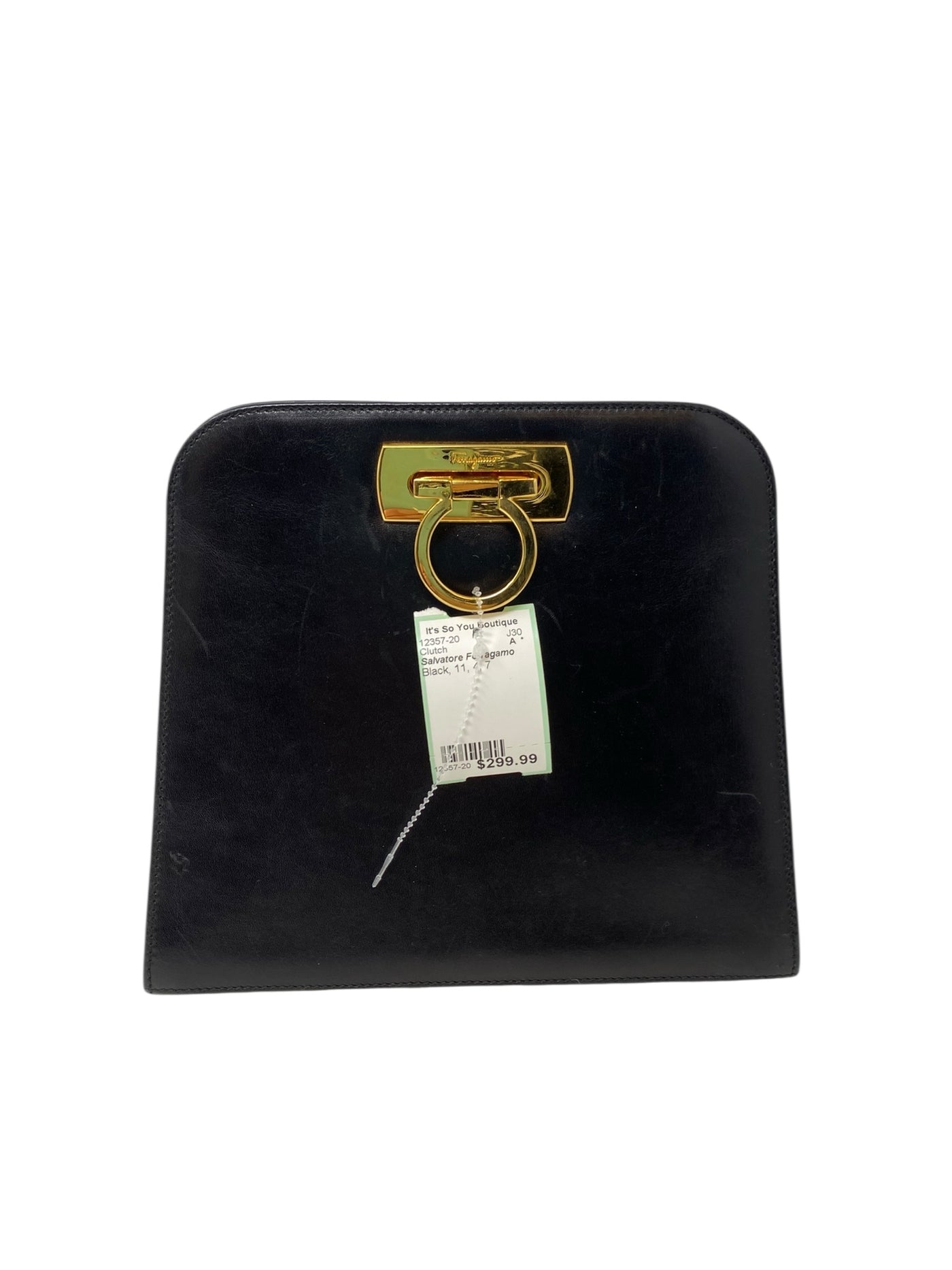 Salvatore Ferragamo Black Clutch